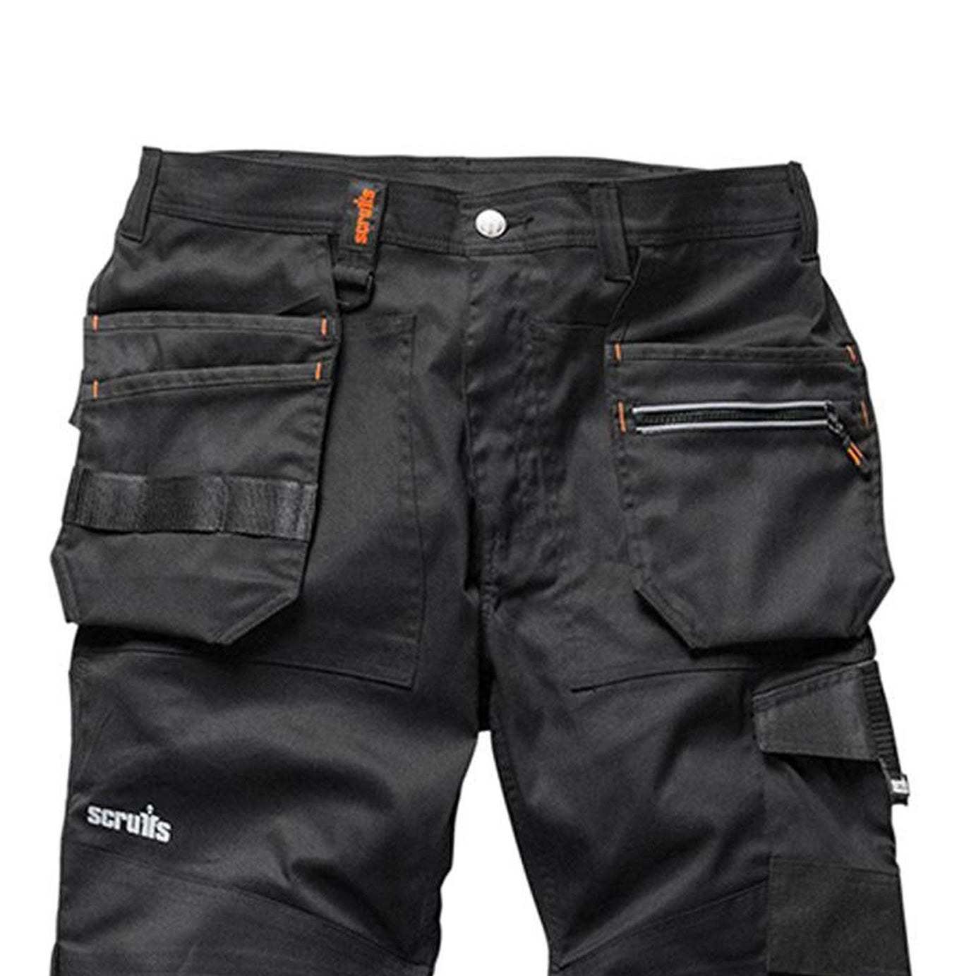 Scruffs Trade Flex Slim Fit Work Trousers Black Mens Flexi Trousers 30L Size Comfort
