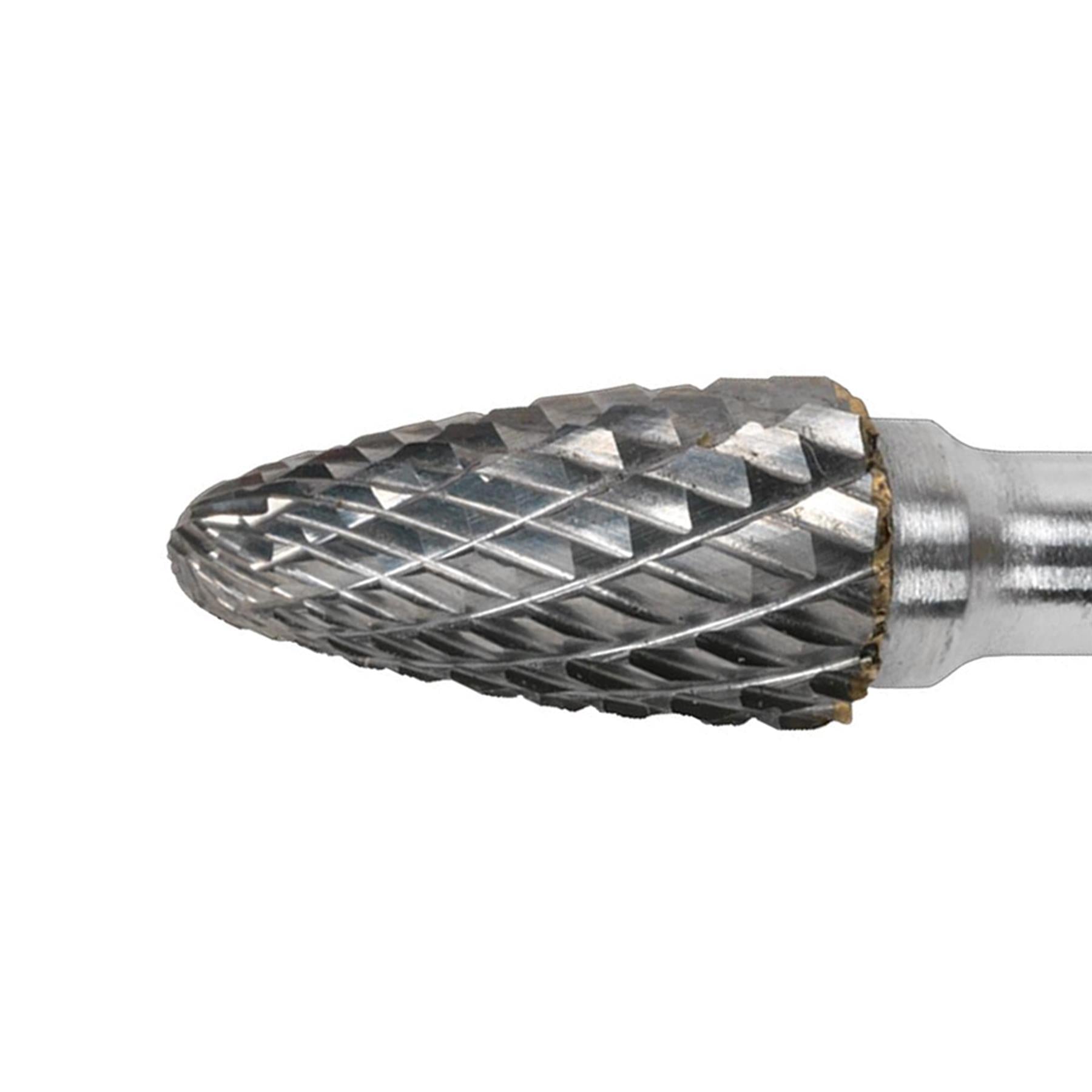 Sealey Tungsten Carbide Rotary Burr Arc Round Nose 10mm