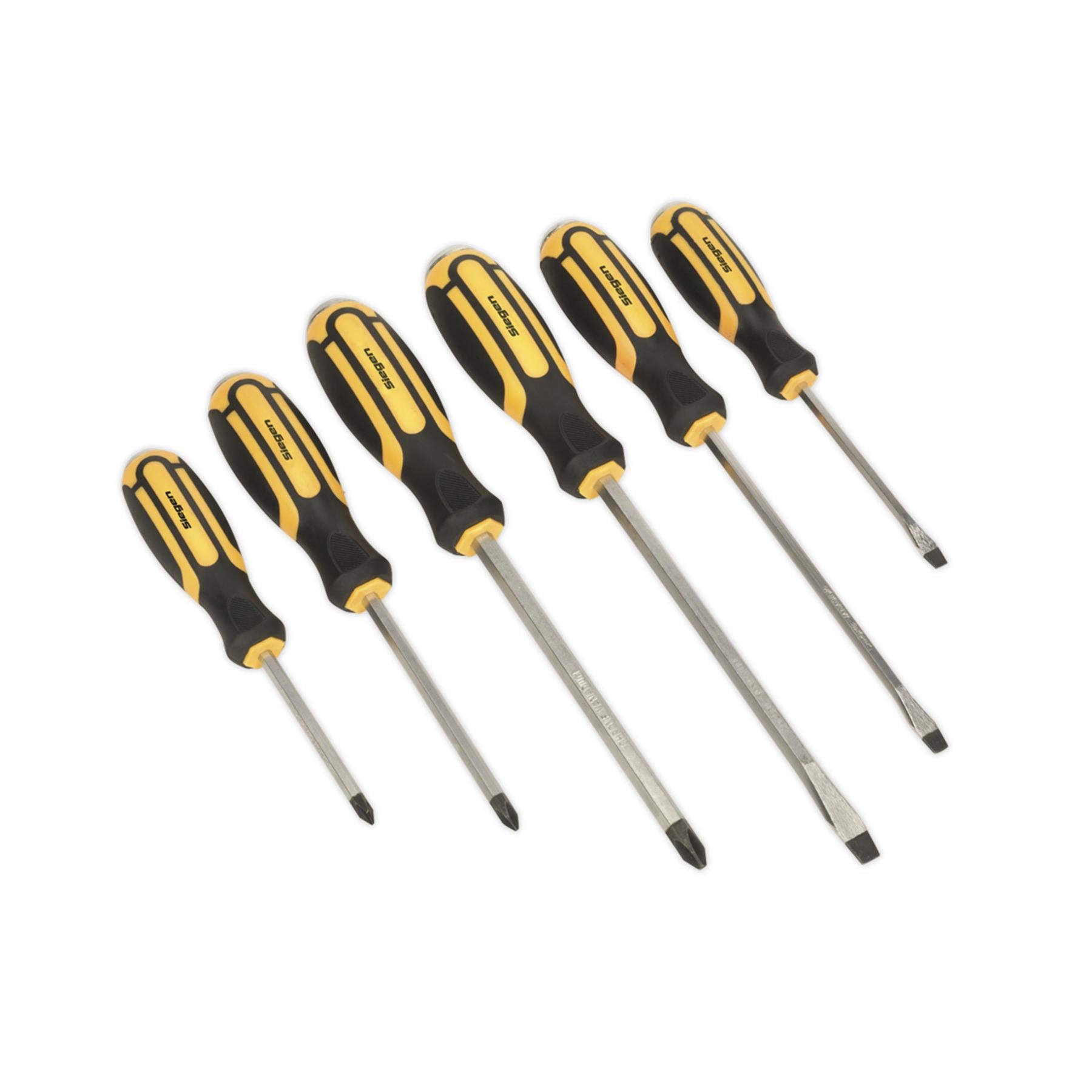 Sealey Screwdriver Set 6pc Hammer-Thru