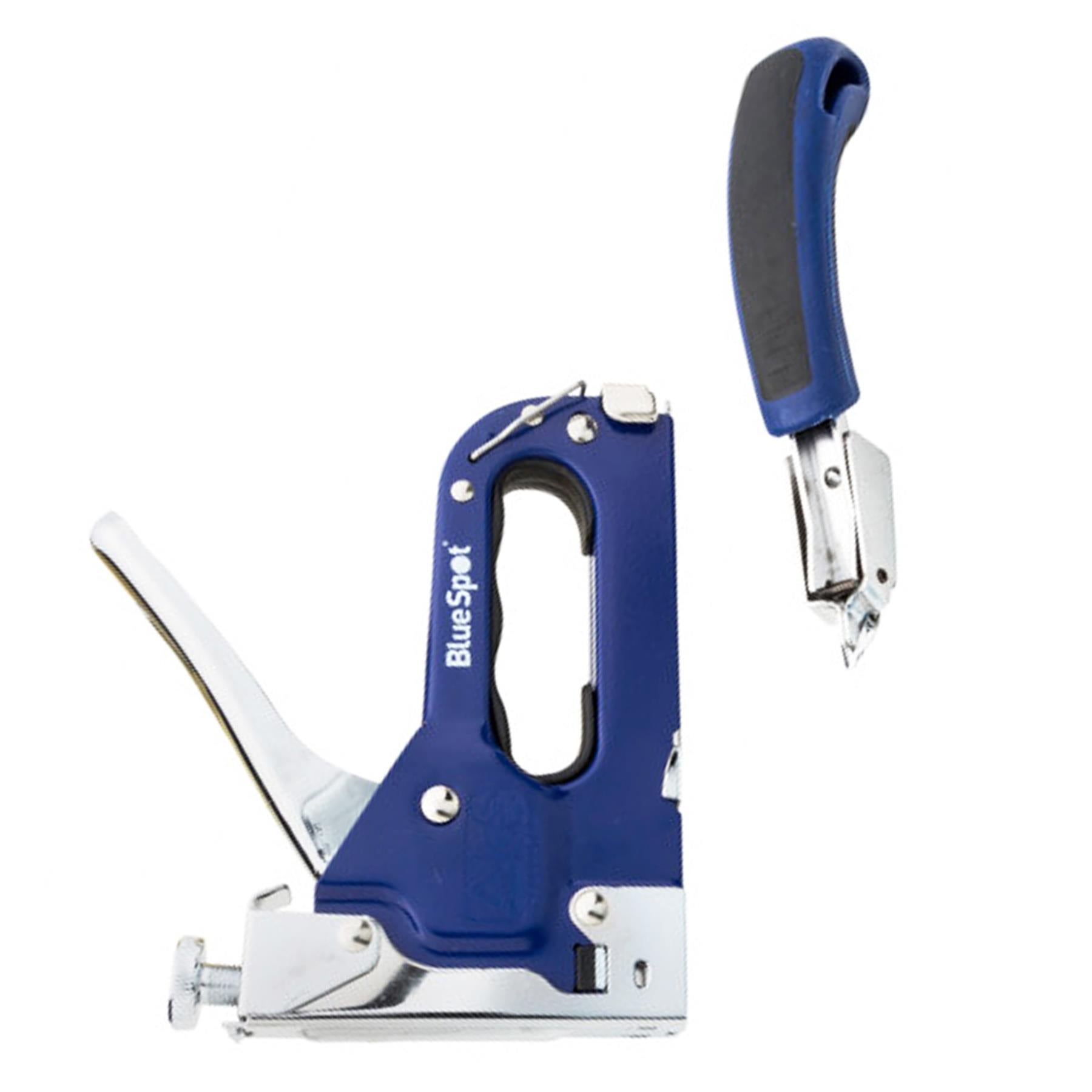 BlueSpot Staple Nail Gun and Staple Remover Set Heavy Duty 3 Way Cable Tacker