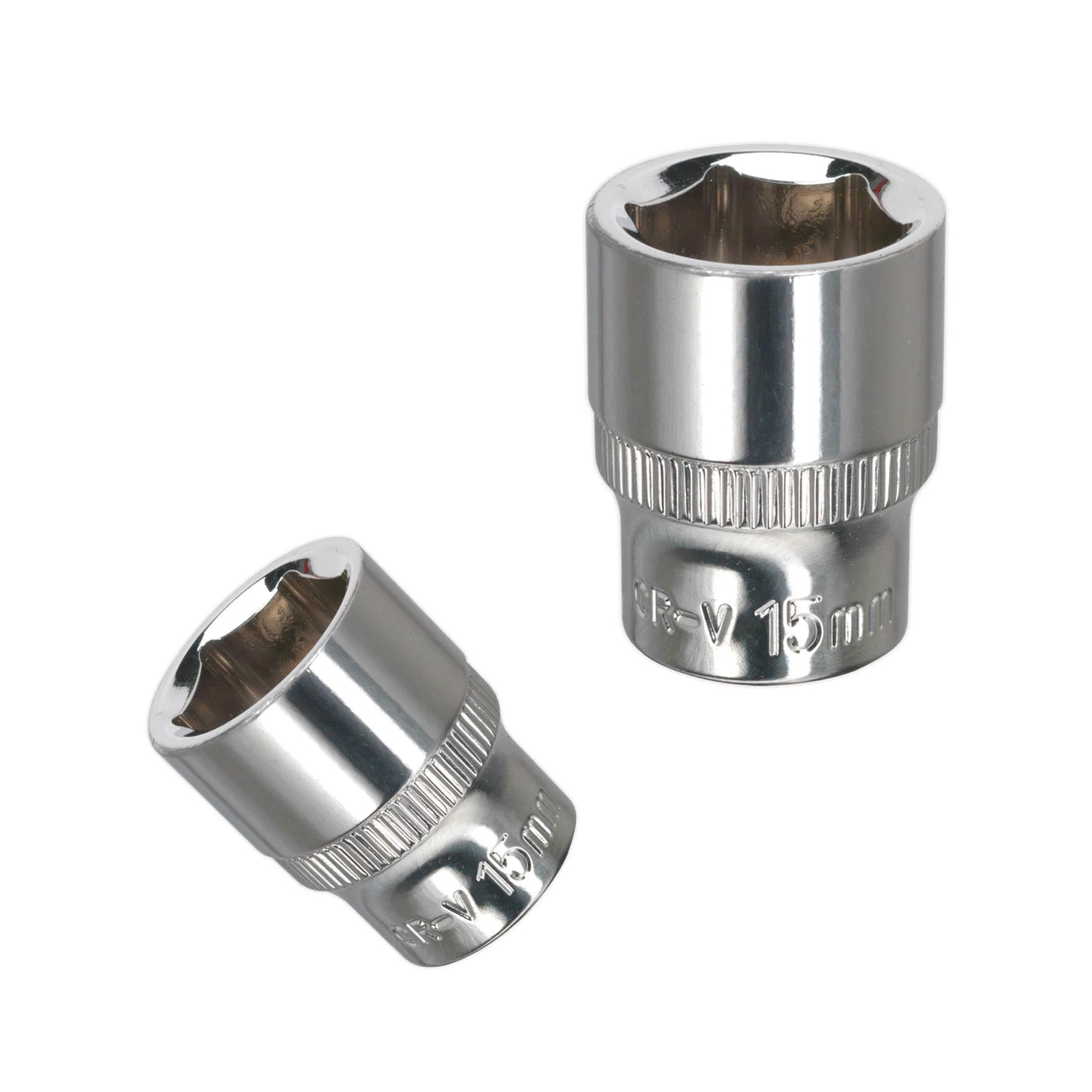 Sealey WallDrive Socket 15mm 3/8"Sq Drive Fully Polished