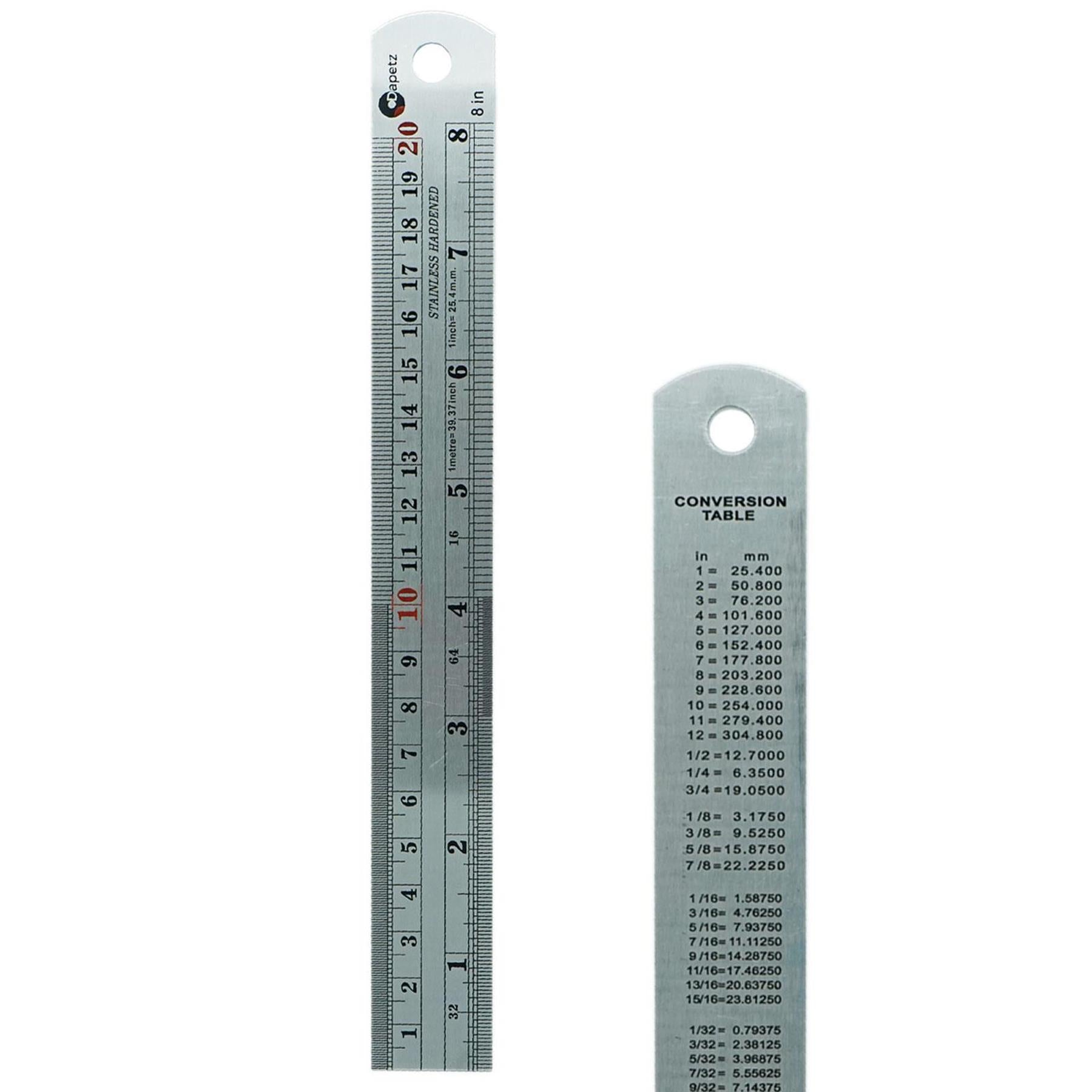 Double Sided Metal Rule