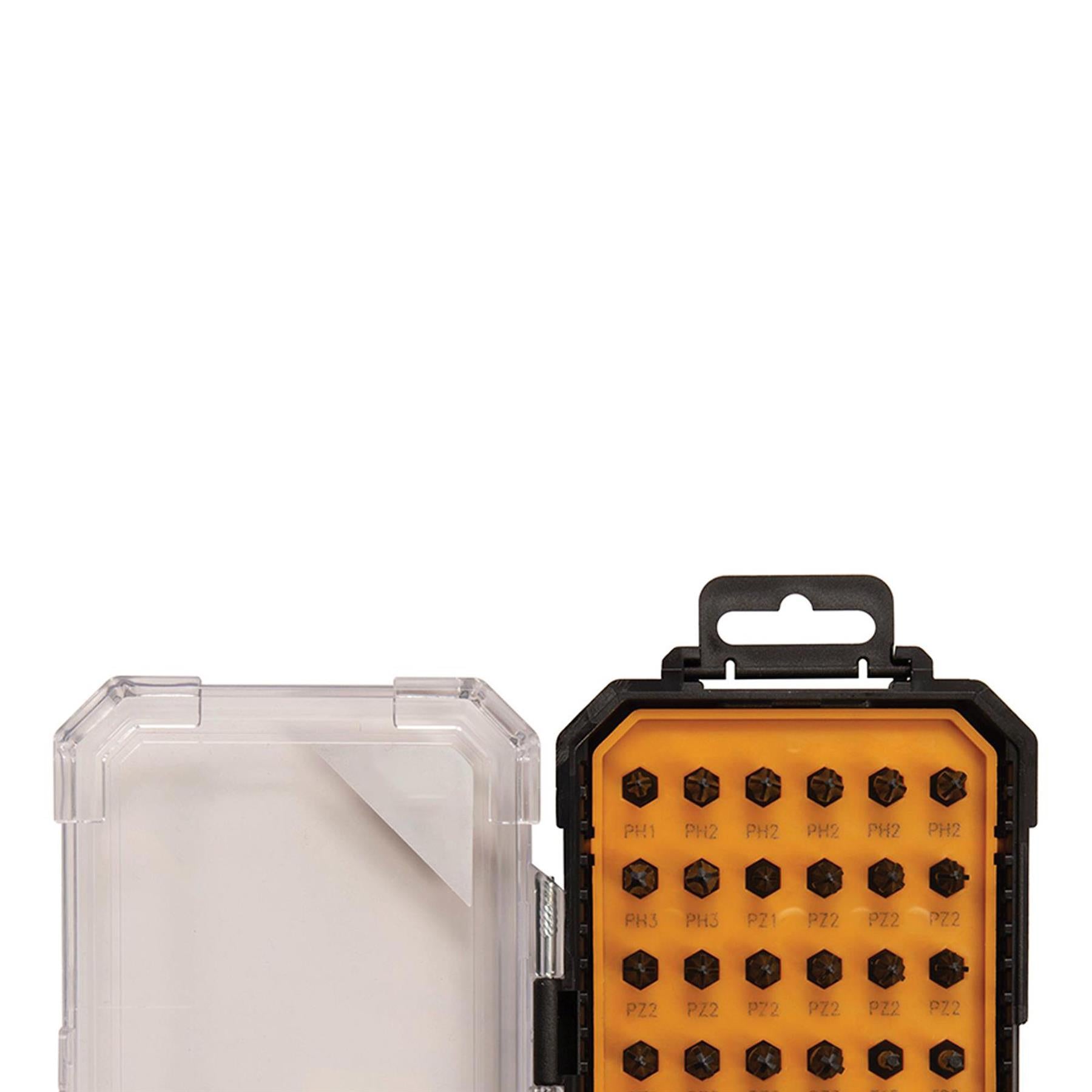 Impact Screwdriver Bits Set 32pce With 50mm Magnetic Holder And Socket Adaptor