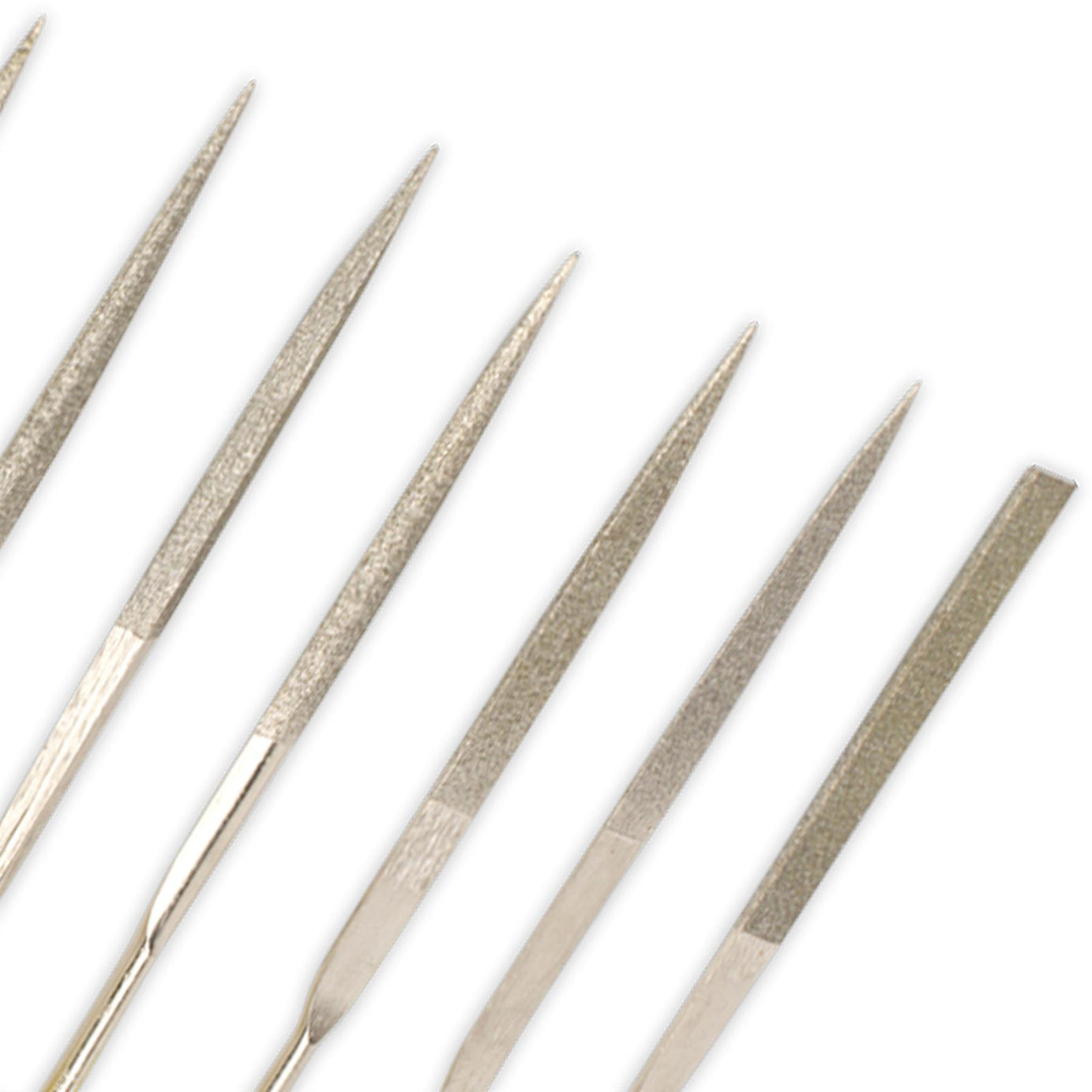 Sealey Diamond Needle File Set 10pc 100mm Soft grip handles