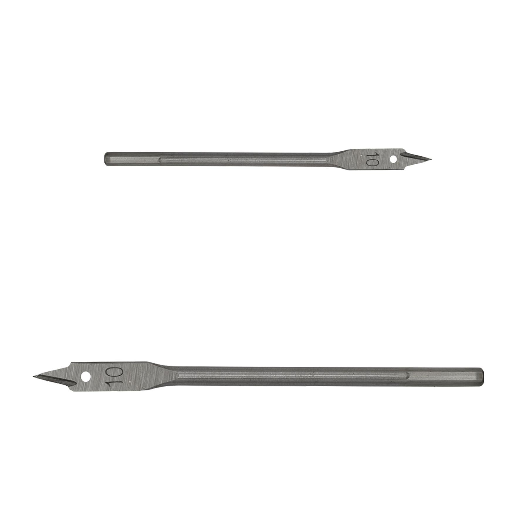 Sealey Flat Wood Bit Ø10mm x 152mm- Hex Shank Fully Hardened