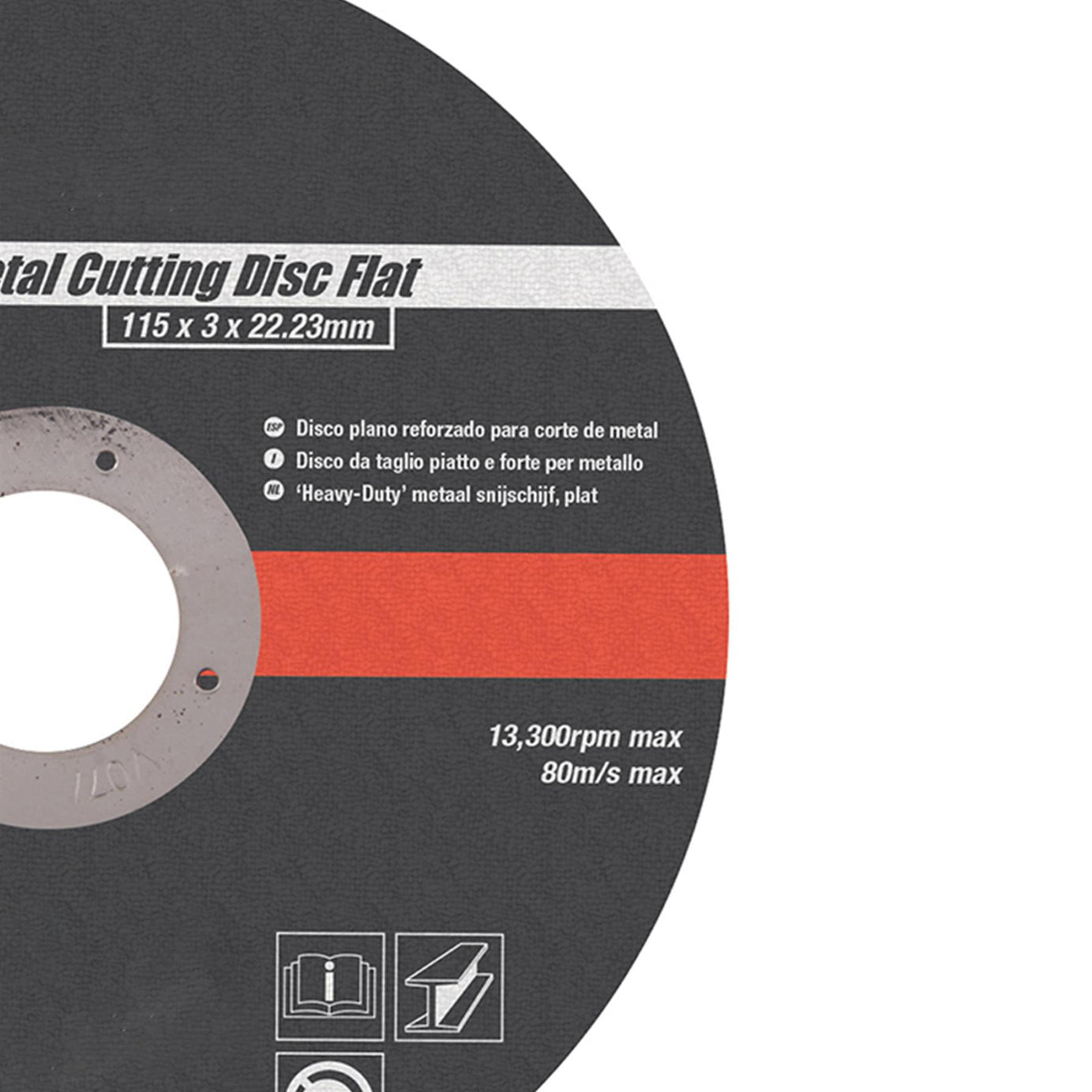 Heavy Duty Metal Slitting Cutting Disc Flat 115 X 3 X 22.23mm Premium Quality