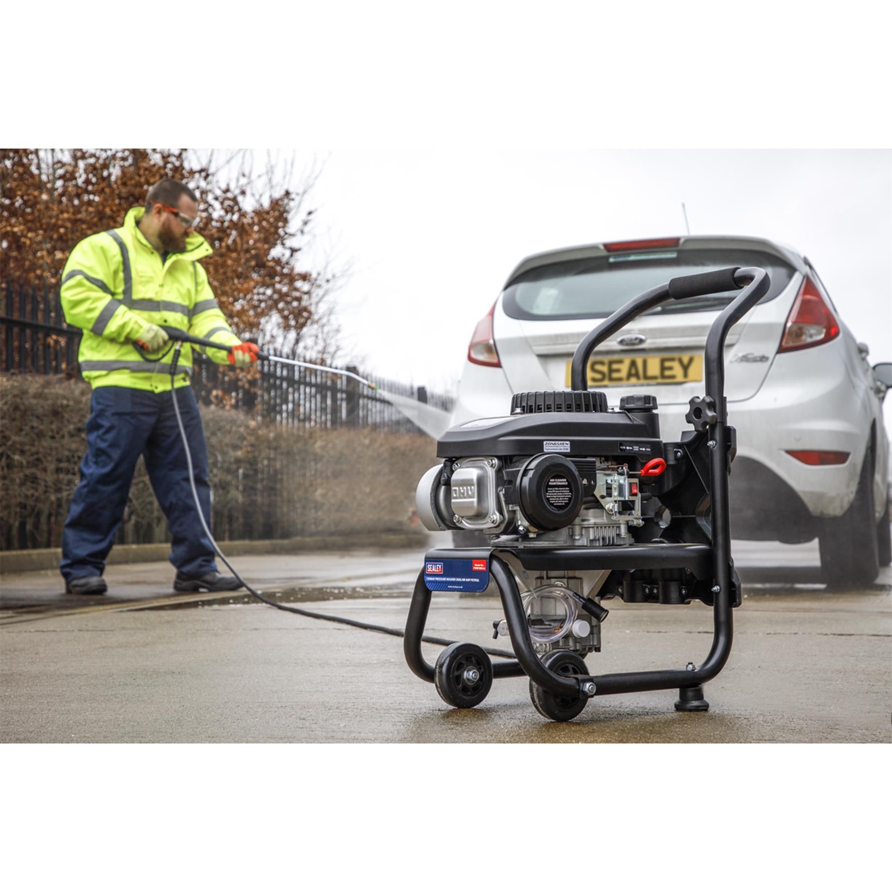 Sealey Pressure Washer 150bar 360L/hr 4hp Petrol