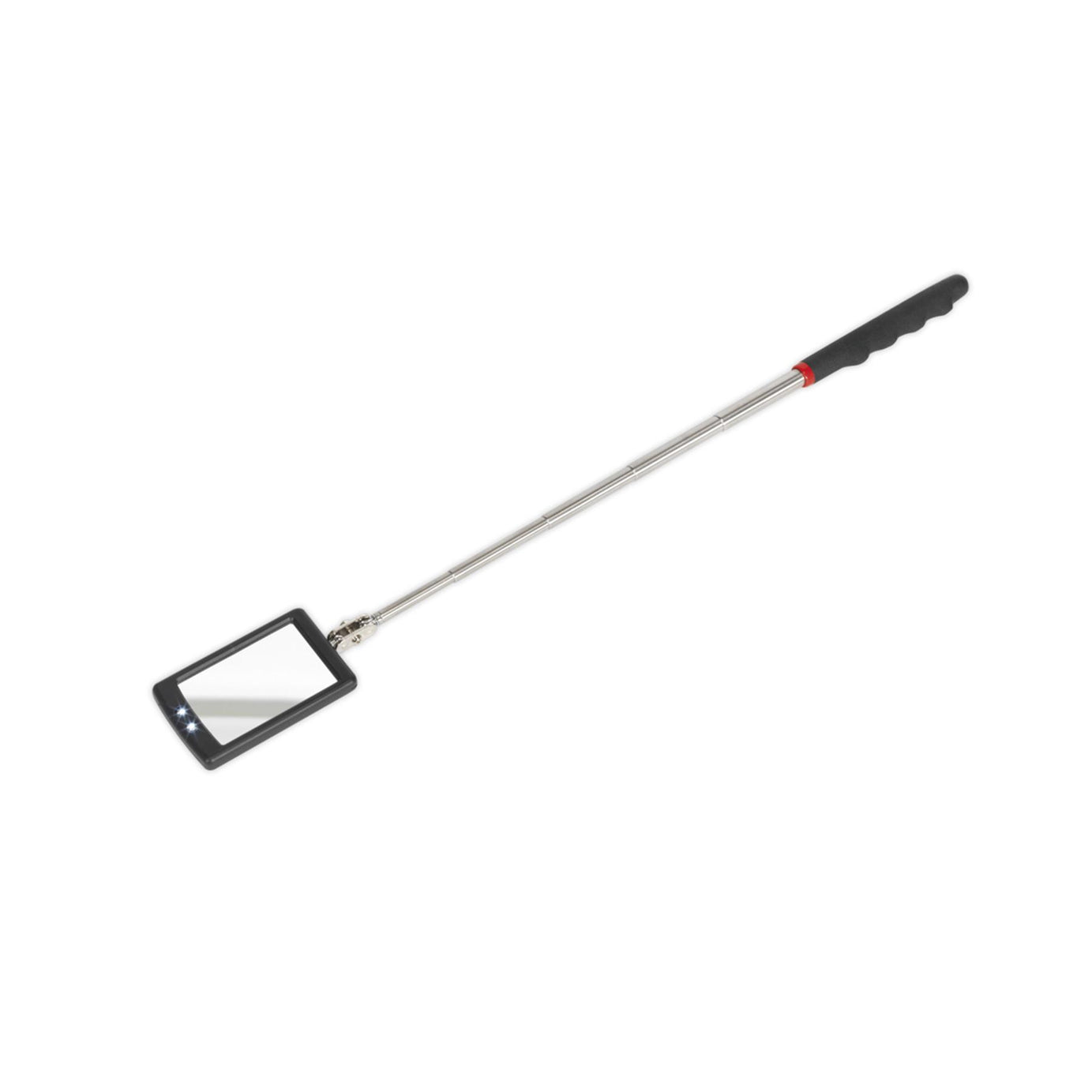 Sealey Telescopic Inspection Mirror 52 x 83mm with 2 LEDs