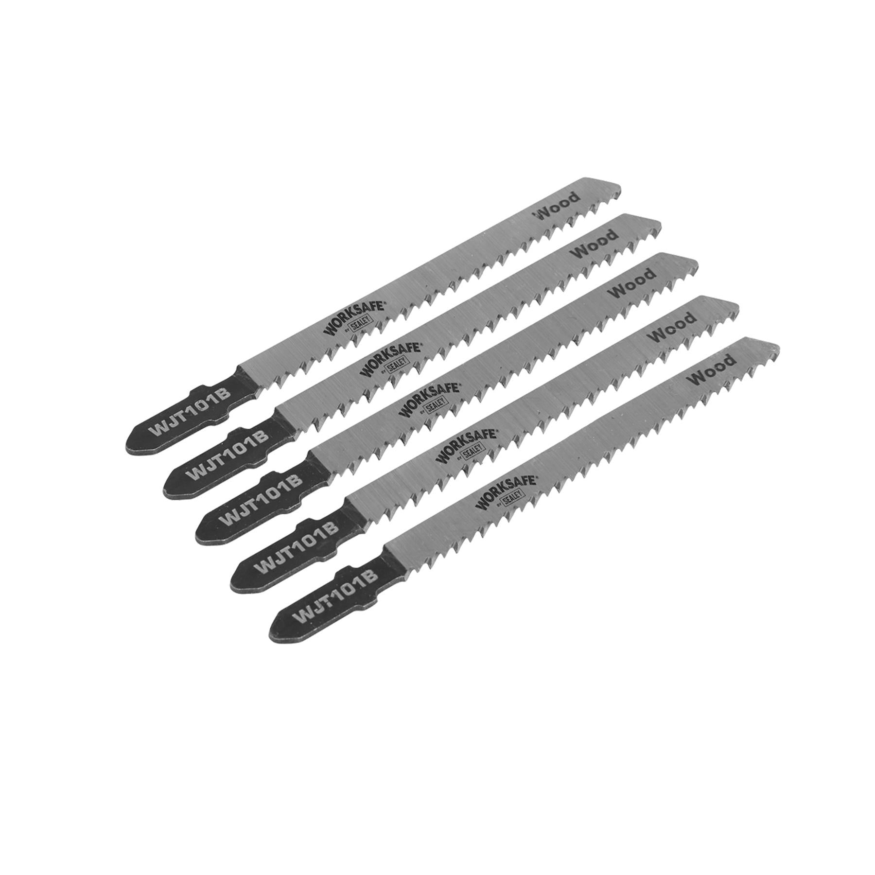 Sealey Jigsaw Blade Wood & Plastics 75mm 10tpi - Pack of 5