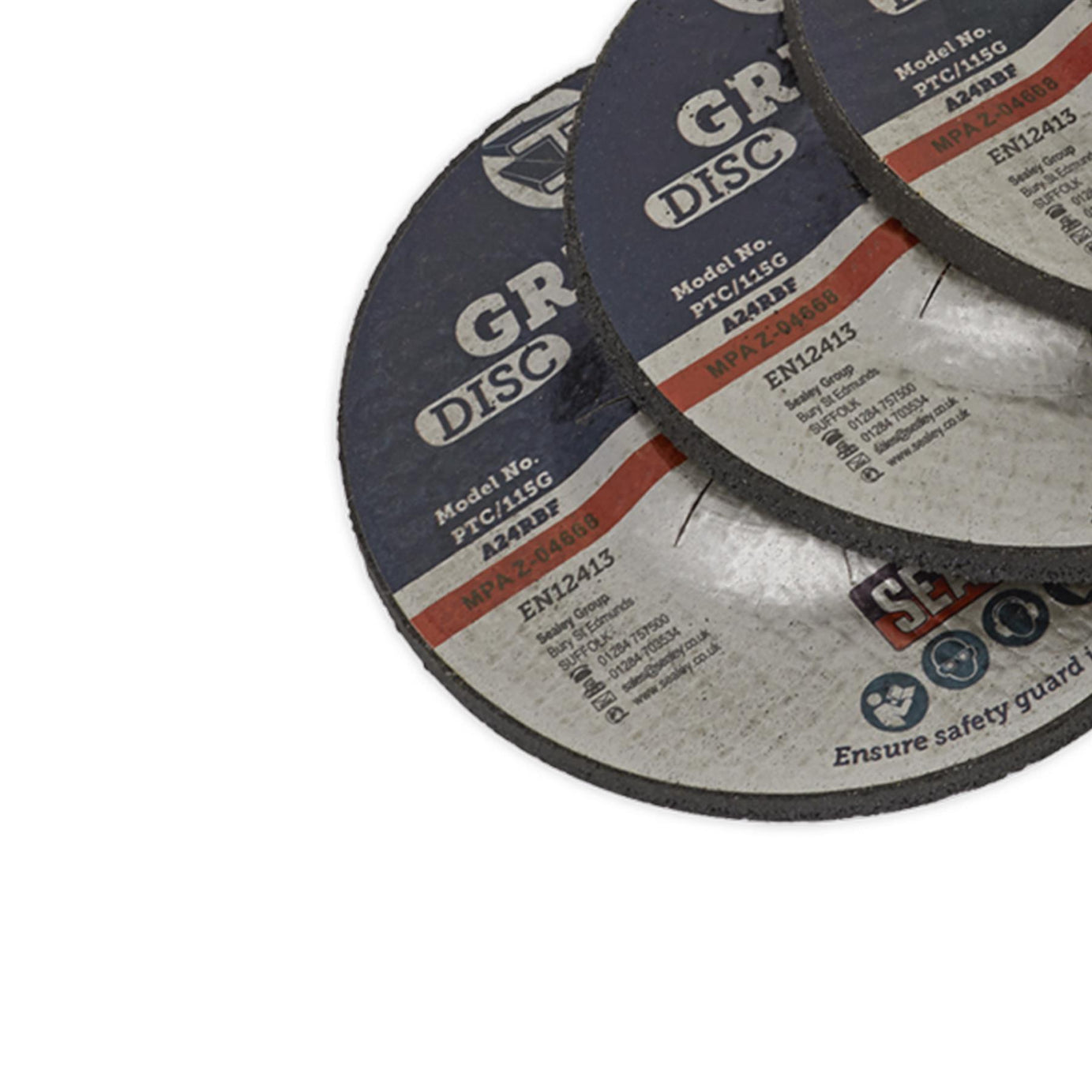 Sealey Grinding Disc 115 x 6mm 22mm Bore - Pack of 5