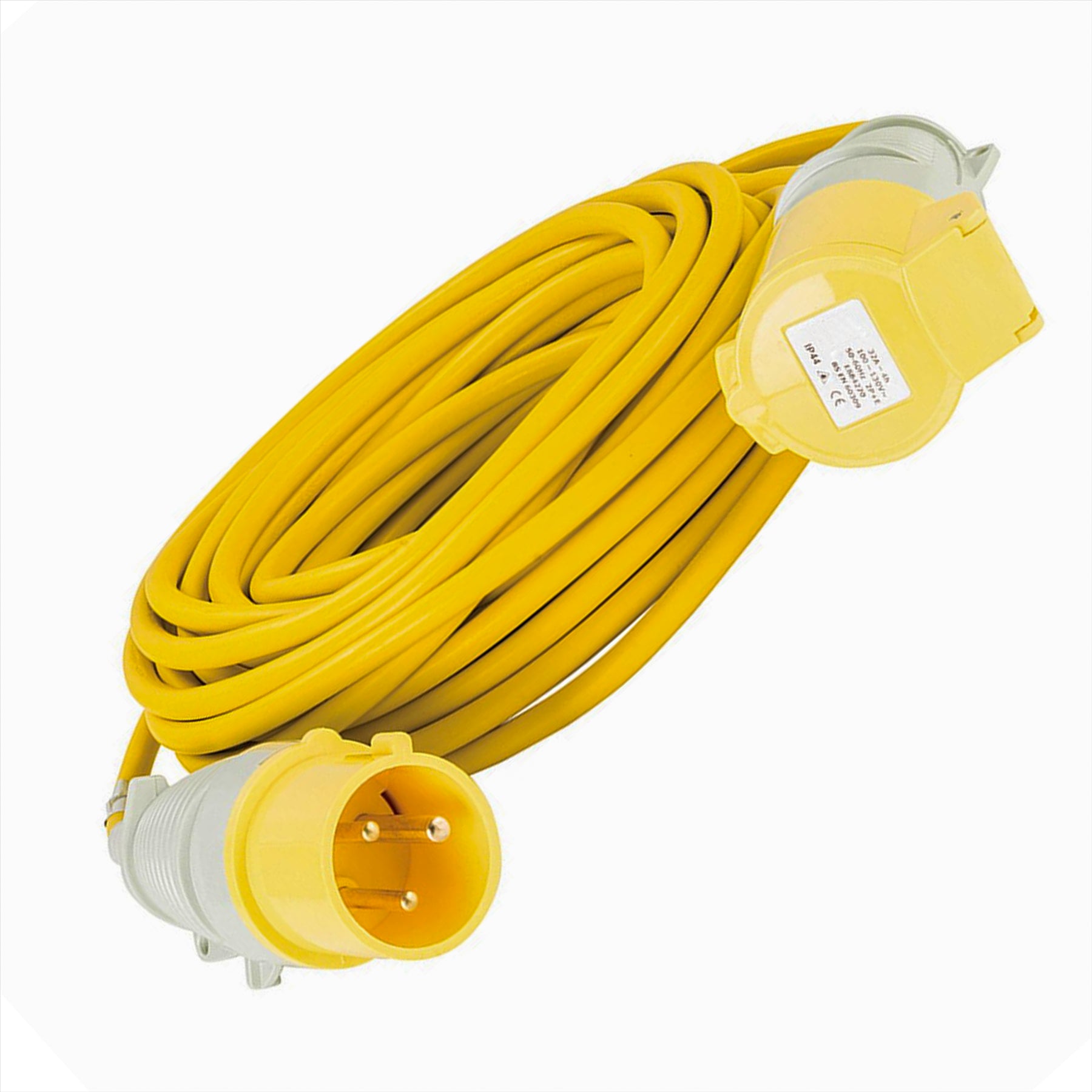 Defender Extension Lead Yellow 2.5mm2 32A 14m 110V