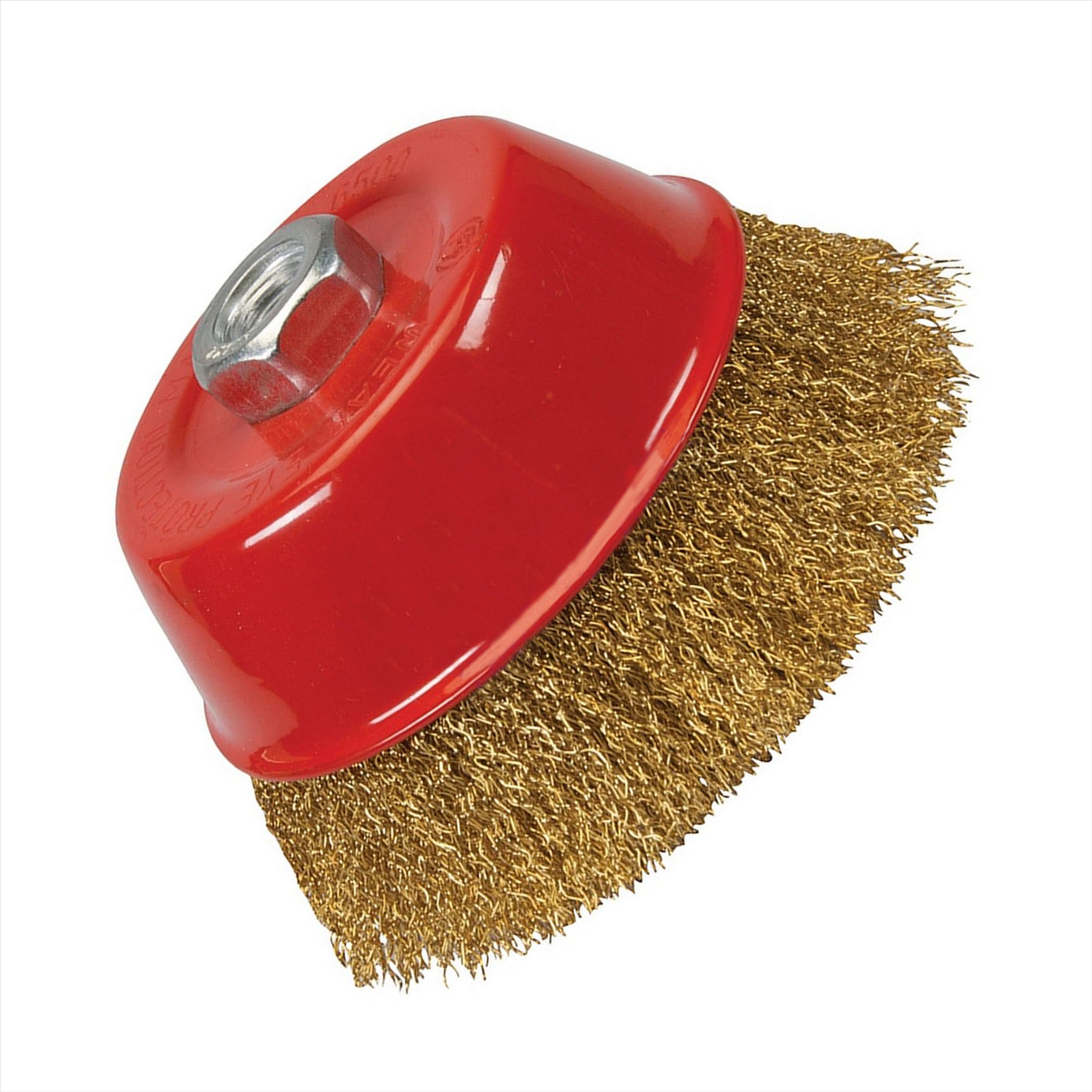 Brassed Steel Crimp Cup 125mm Wire Brush M14 Rust Removal Professional Tool