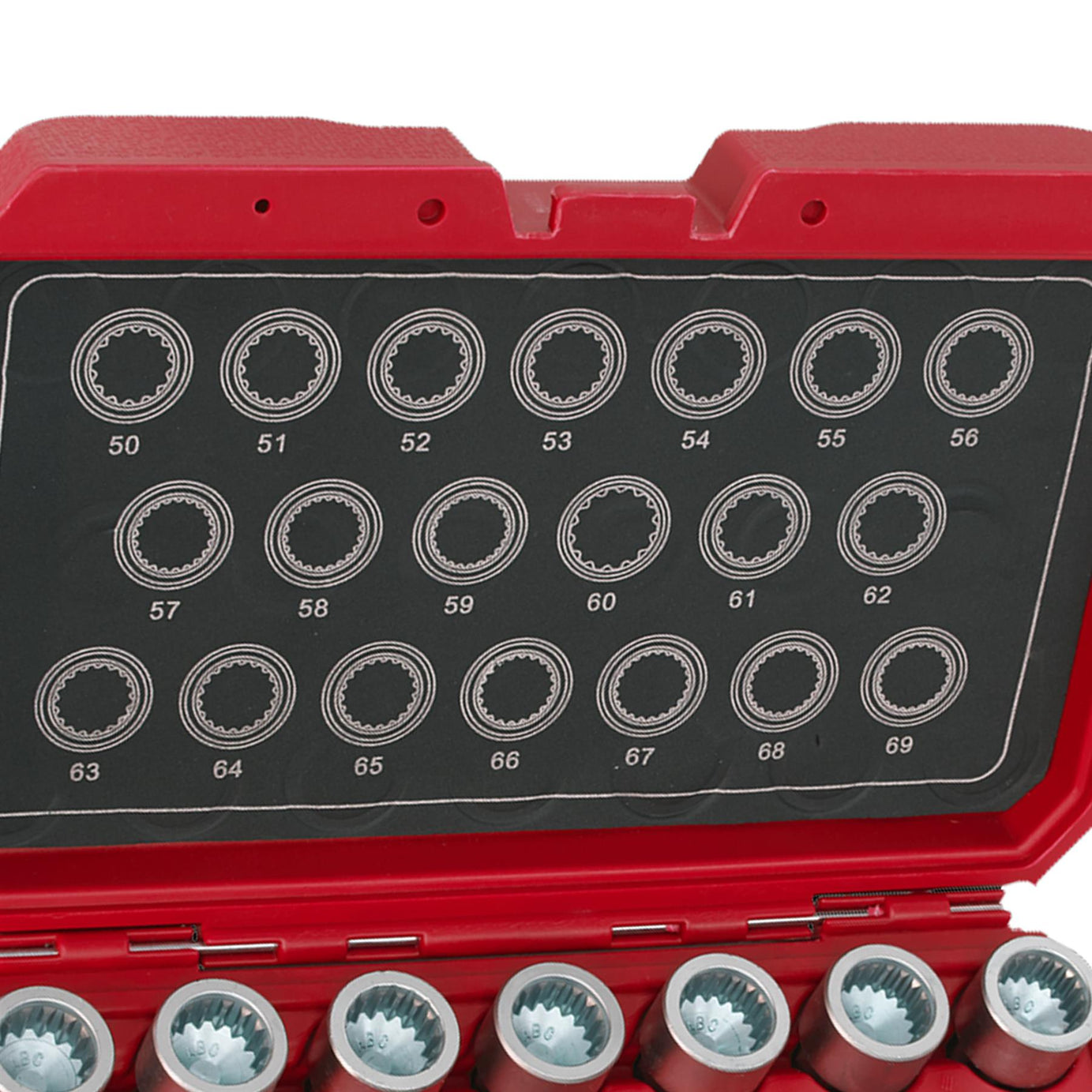 Sealey Locking Wheel Nut Key Set 20pc - Porsche