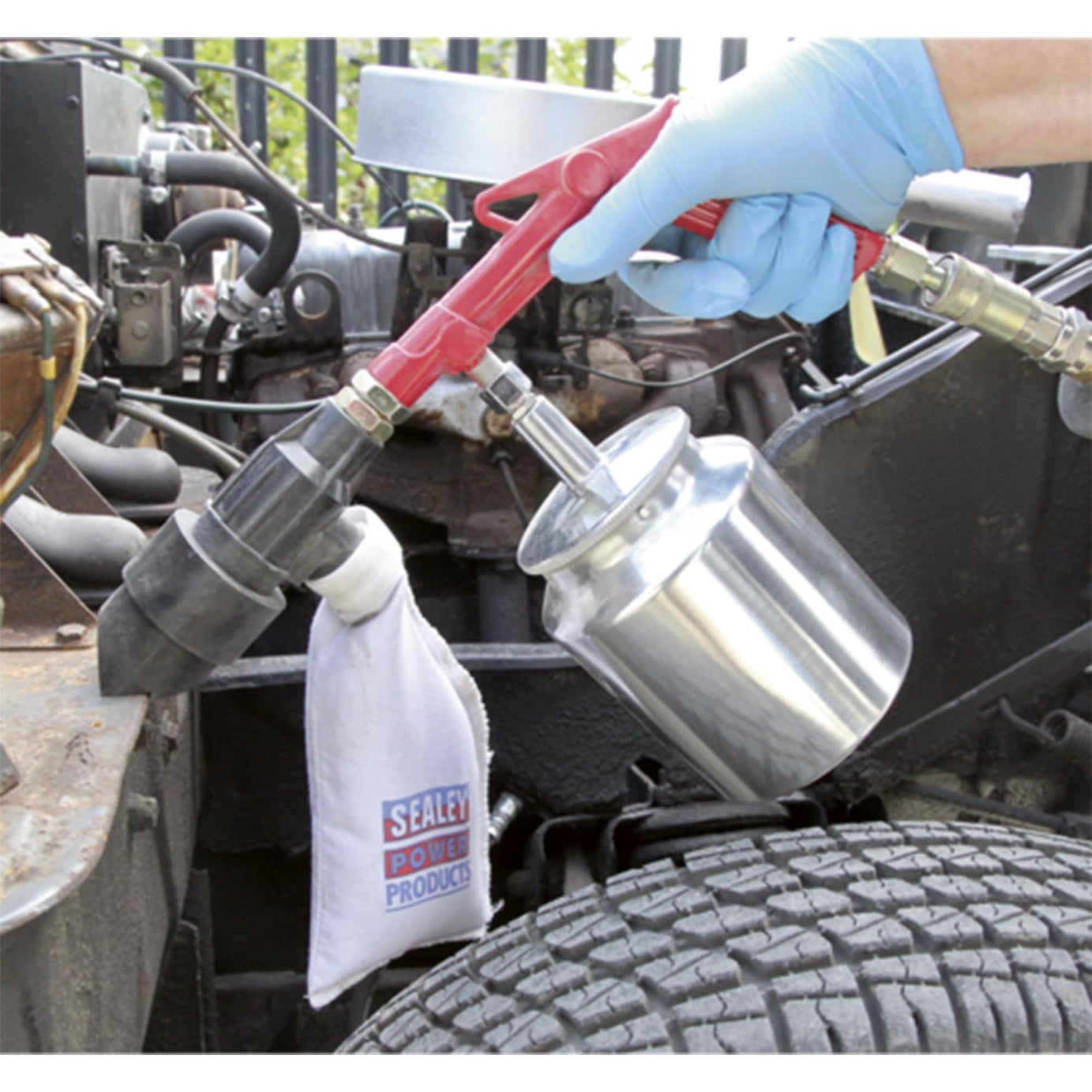 Sealey Air Recirculating Sandblasting Kit