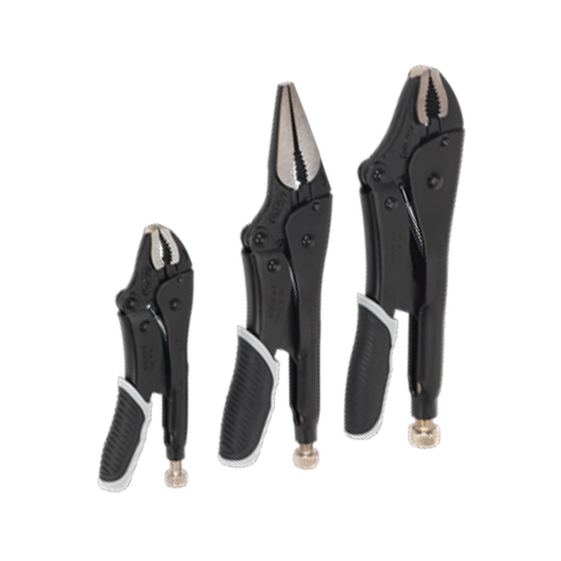 Sealey Locking Pliers Set 3pc Quick Release Black Series