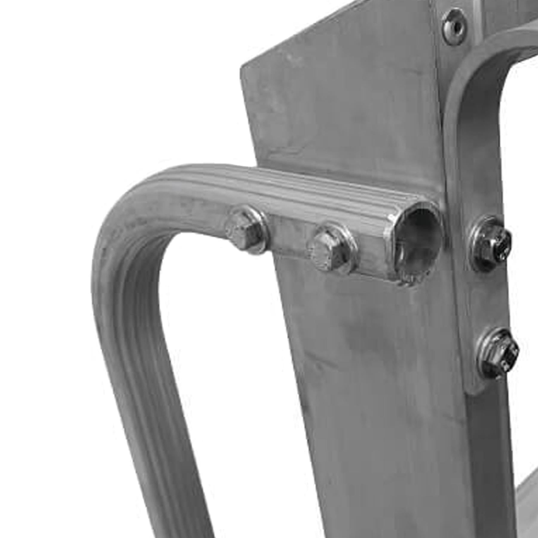 Dapetz 11 Tread Aluminium Lightweight Shelf Ladder 2.6m, Heavy Duty, Made In Uk