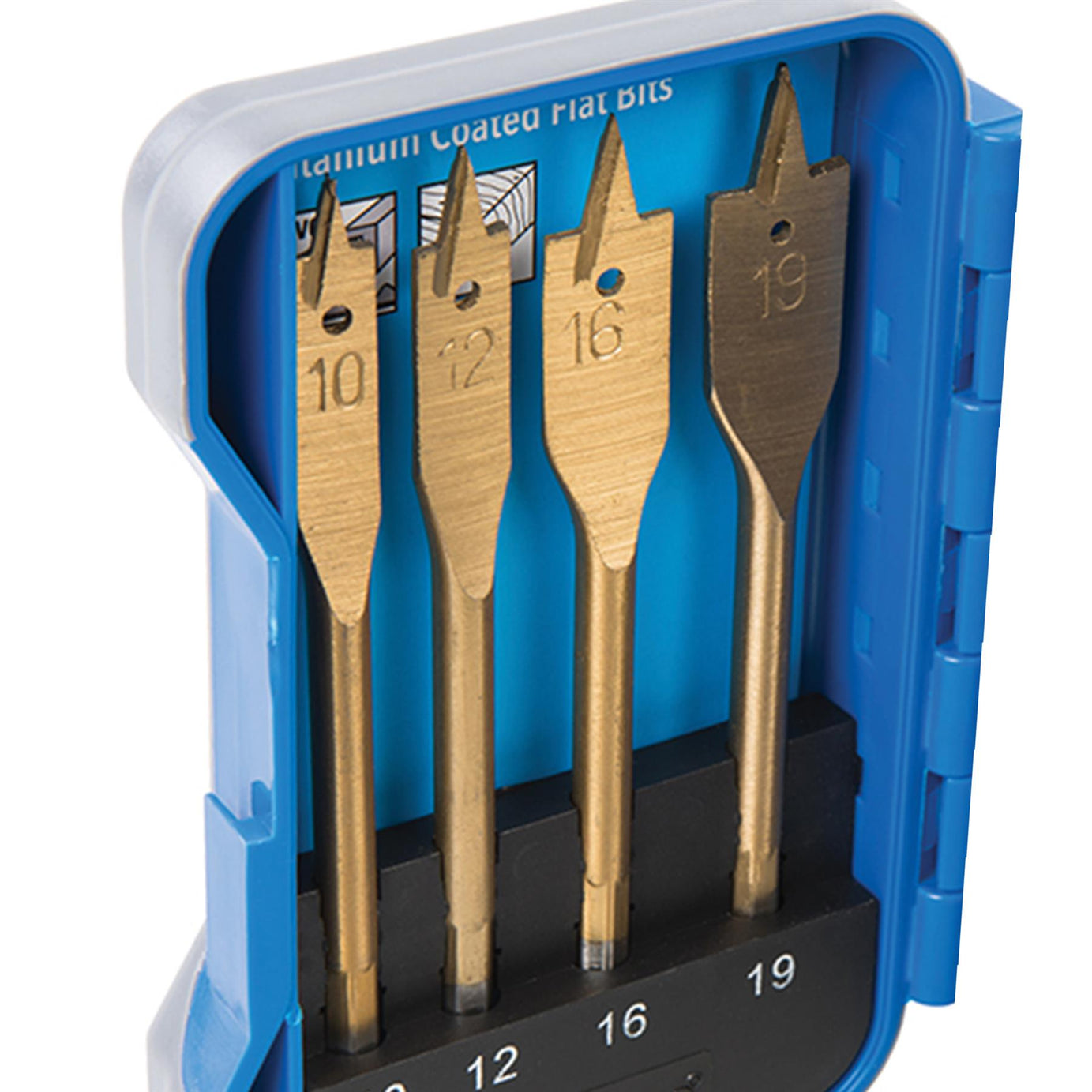 Titanium Coated Flat Bit Set 7 Pce Compatible With 10 - 32mm - 10 DIY Sets