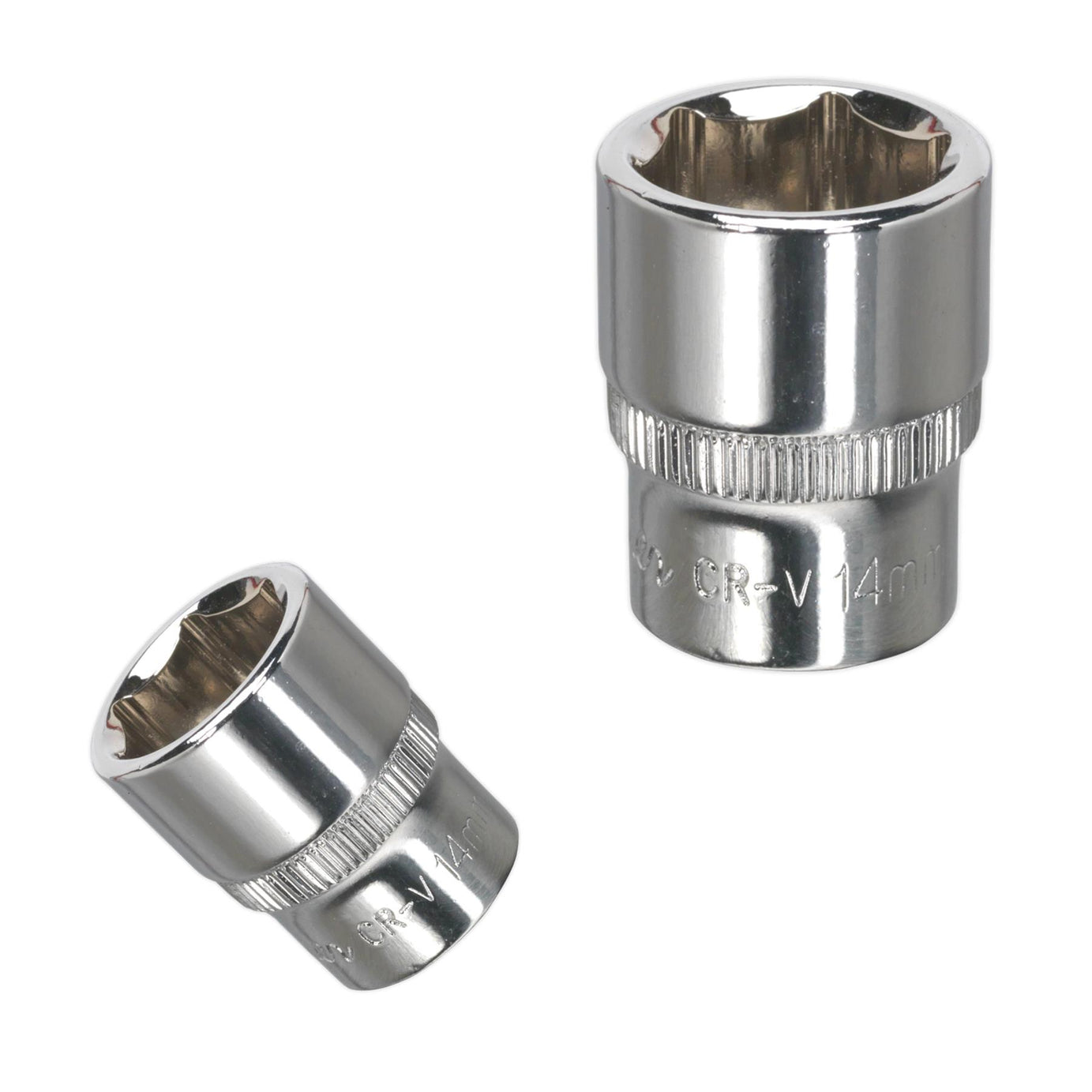 Sealey WallDrive Socket 14mm 1/4"Sq Drive Fully Polished