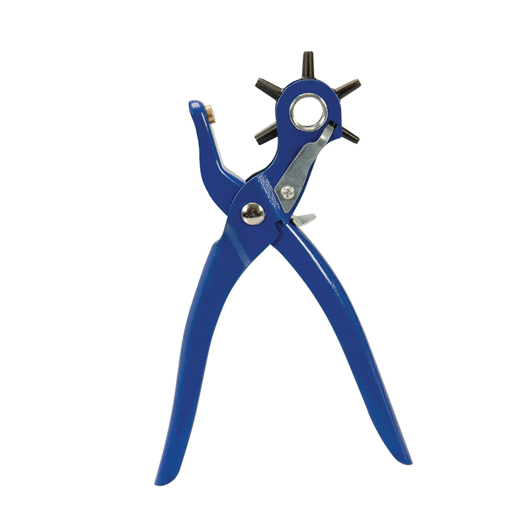 Punch Pliers - 2-5mm Carbon Steel DIY Spring Loaded Handle Pressed-Steel Frame