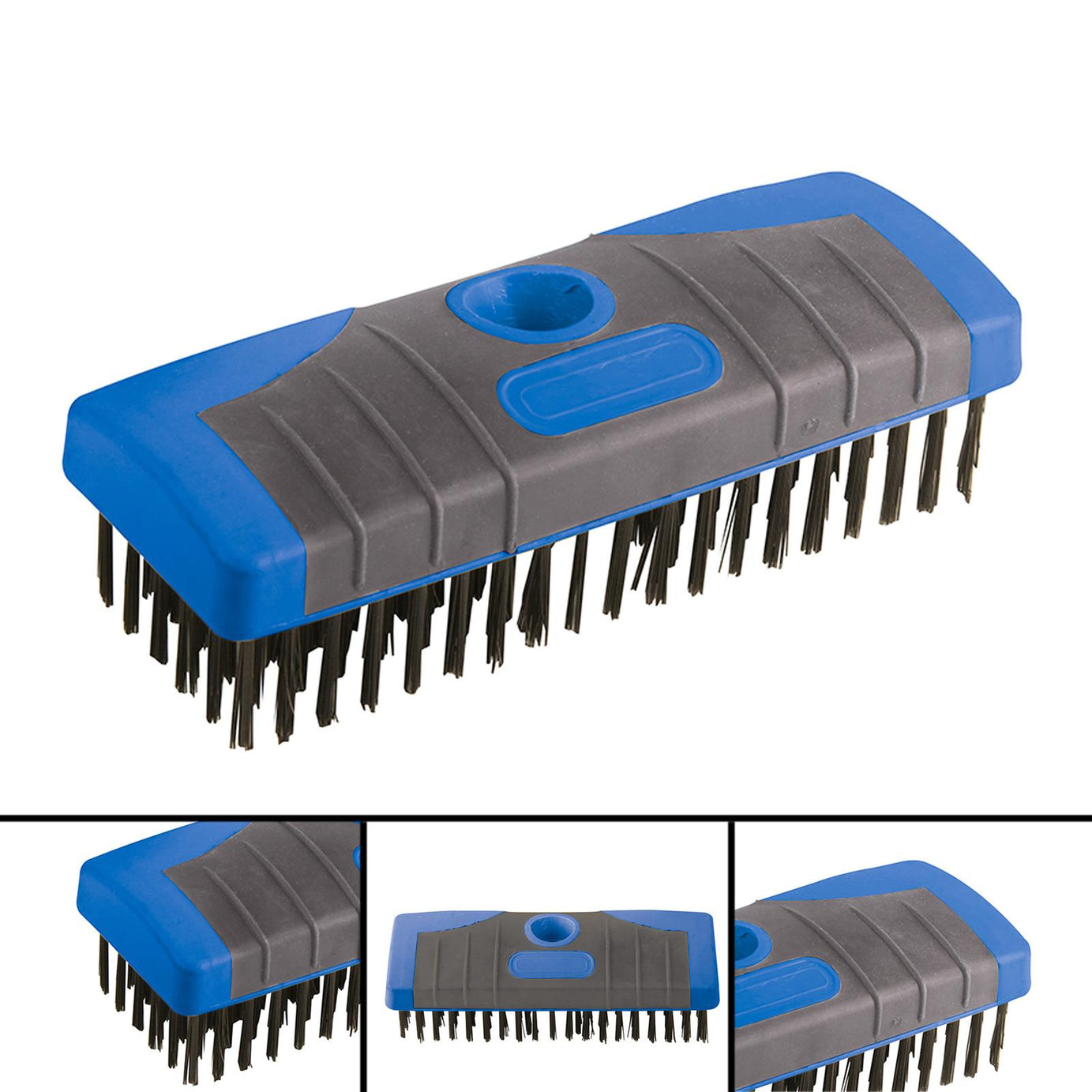 Detachable Steel Wire Broom Head 6 Row 30mm Steel Bristles