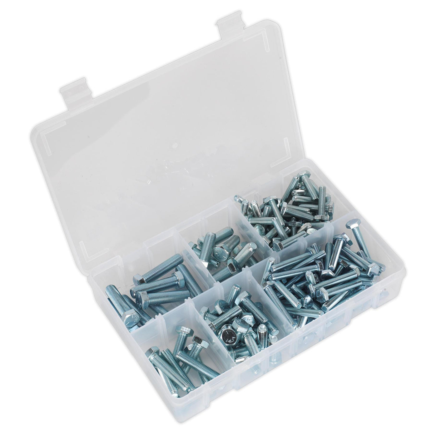 Sealey Stainless Steel Allen Hex Cap Setscrew Assortment 144pc 1/4"-3/8"UNF