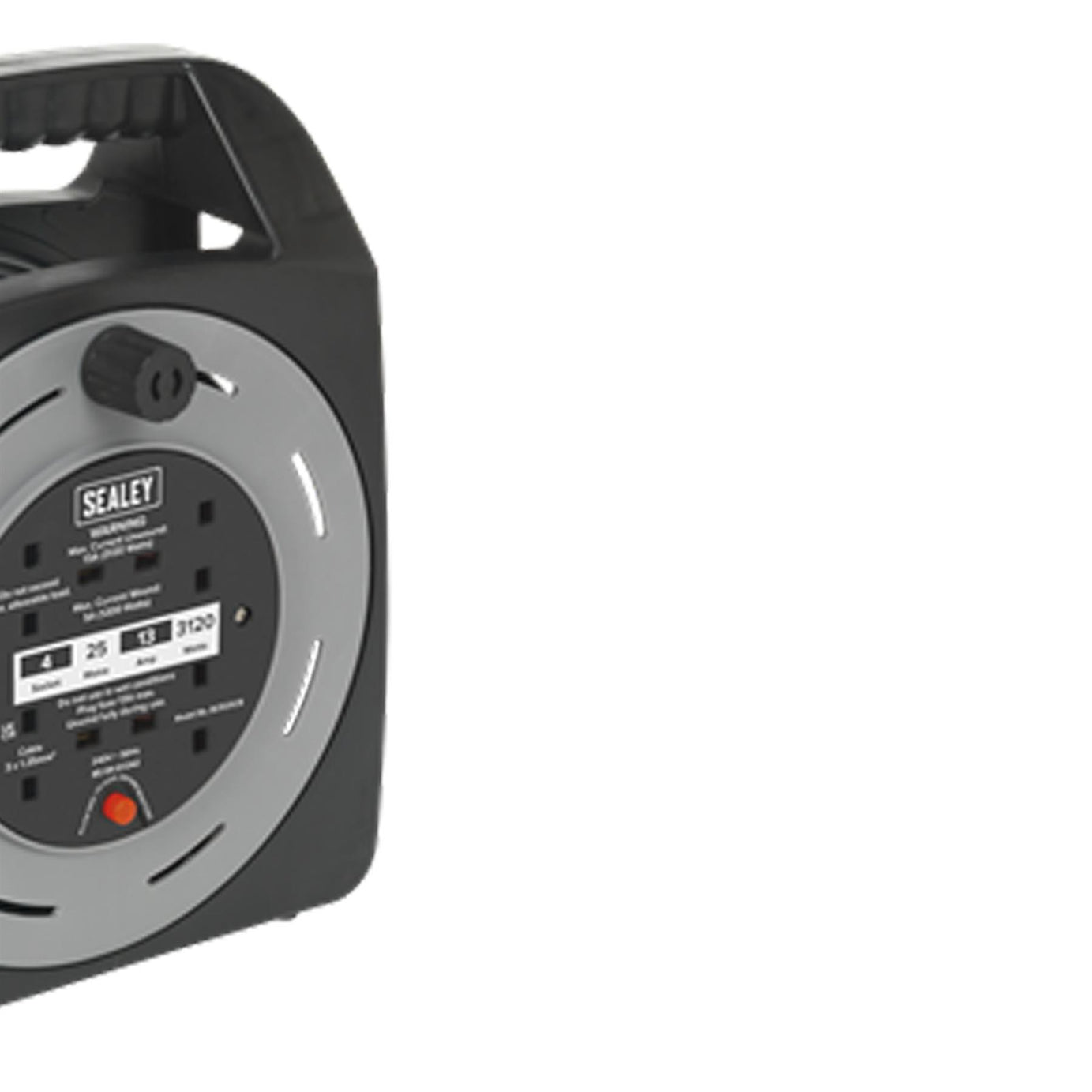 Cable Reel Box Type 25m 4 x 230V 1.25mm² Thermal Trip