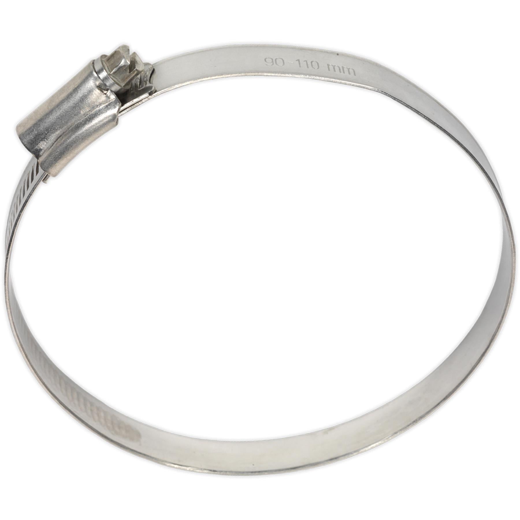 Sealey Hose Clip Stainless Steel 90-110mm Pack of 5