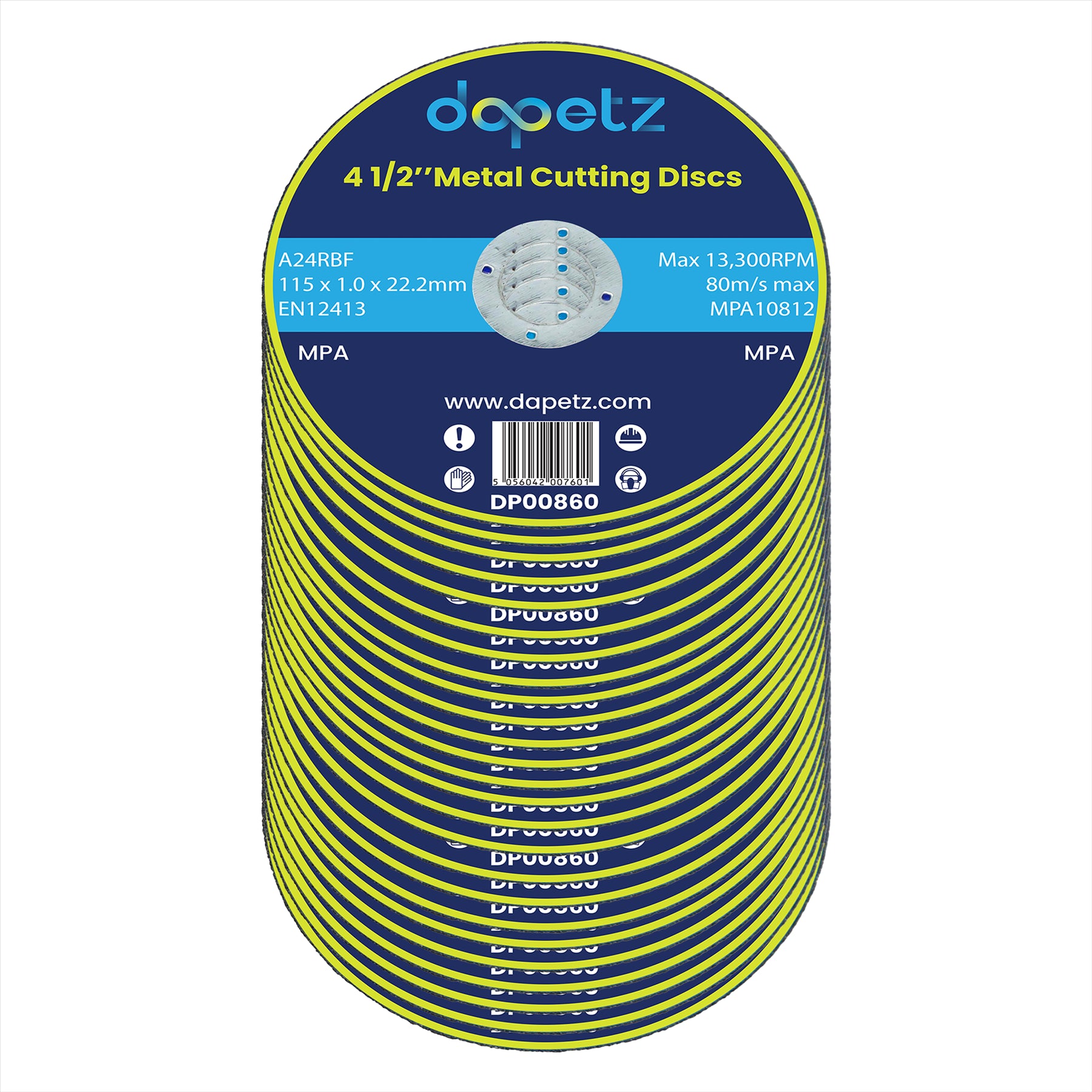 100x Ultra-Thin Metal Cutting / SLITTING DISCS 1/2" 115mm INCH FOR ANGLE