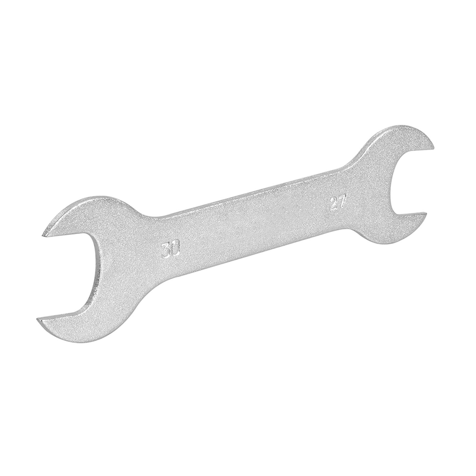 Double-Ended Gas Bottle Spanner 27 & 30mm Open Ended Zinc Plated Steel Spanner