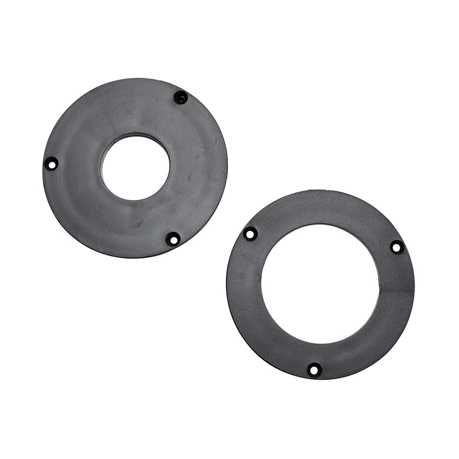 For Woodworking Aluminum Router Table Insert Plate With 4 Rings Sturdy Plastic