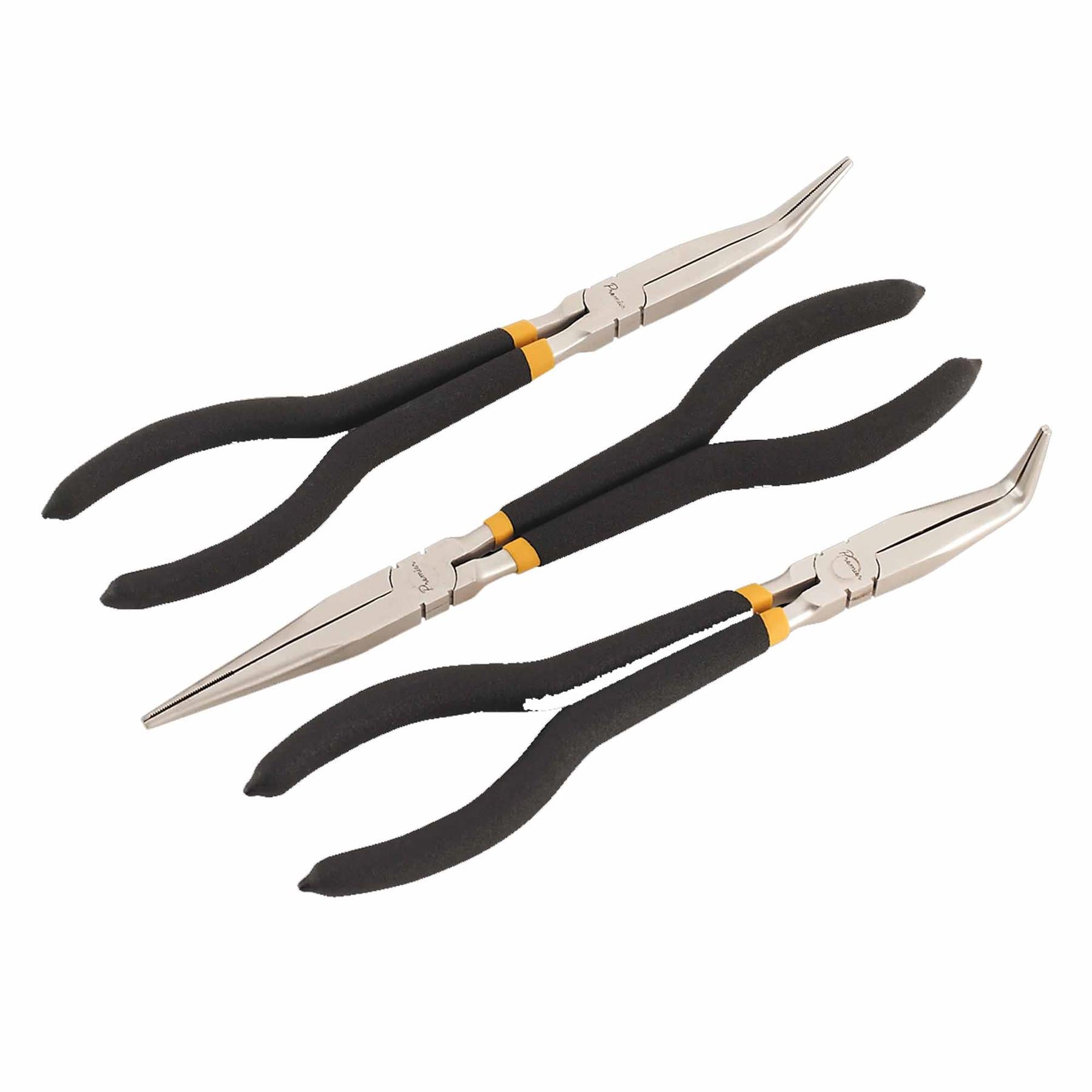 Sealey Needle Nose Pliers Set 3pc 280mm Ni-Fe Finish