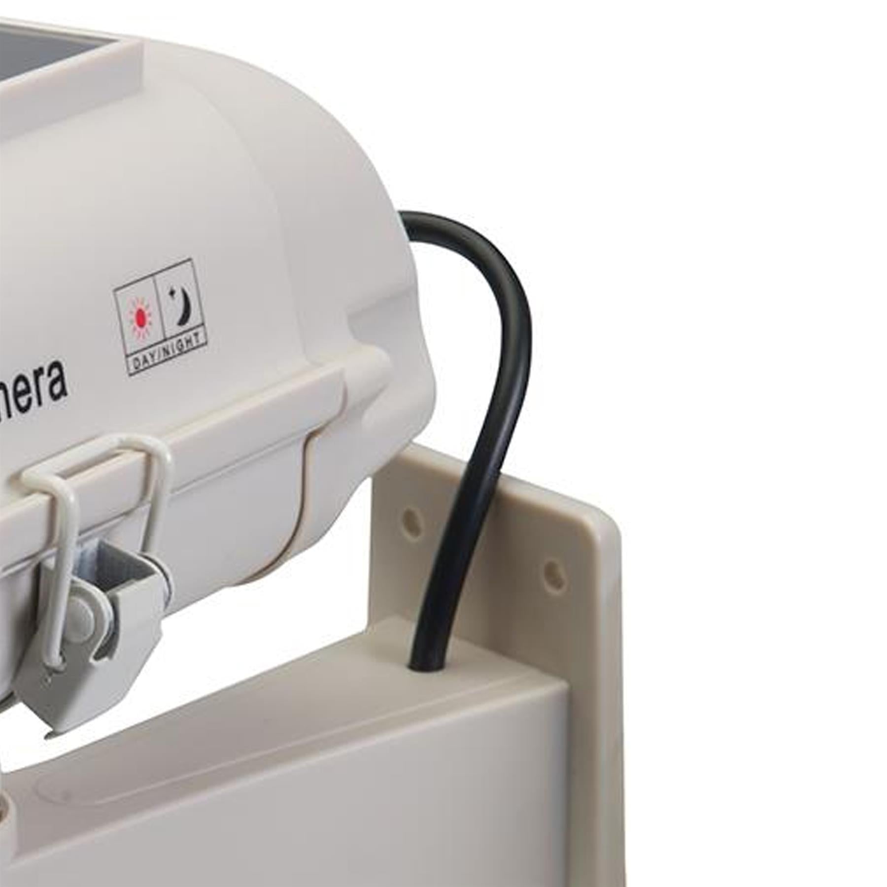 Solar-Powered Dummy CCTV Camera With Led Solar-Powered Weatherproof Deterrent