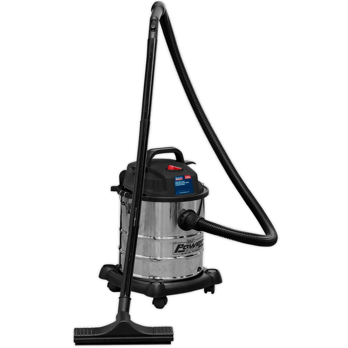 Sealey Vacuum Cleaner Wet & Dry 20L 1200W Stainless Drum