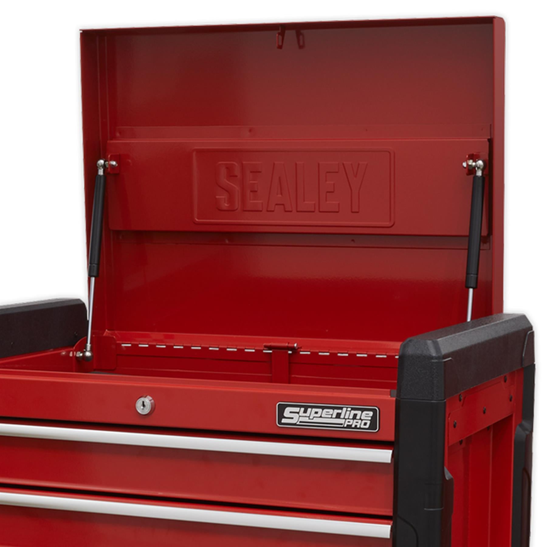 Sealey Topchest 4 Drawer with Ball Bearing Slides. Red AP3401