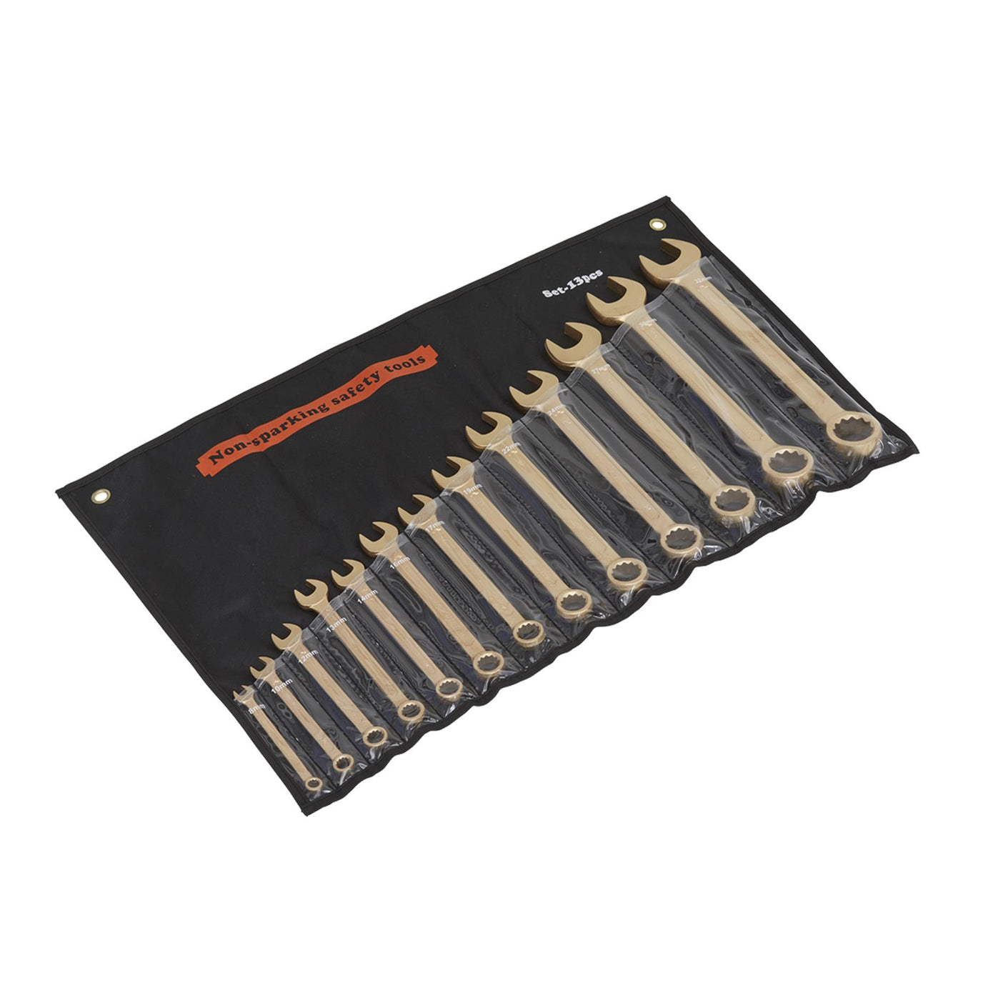 Sealey Combination Spanner Set 13pc 8-32mm - Non-Sparking