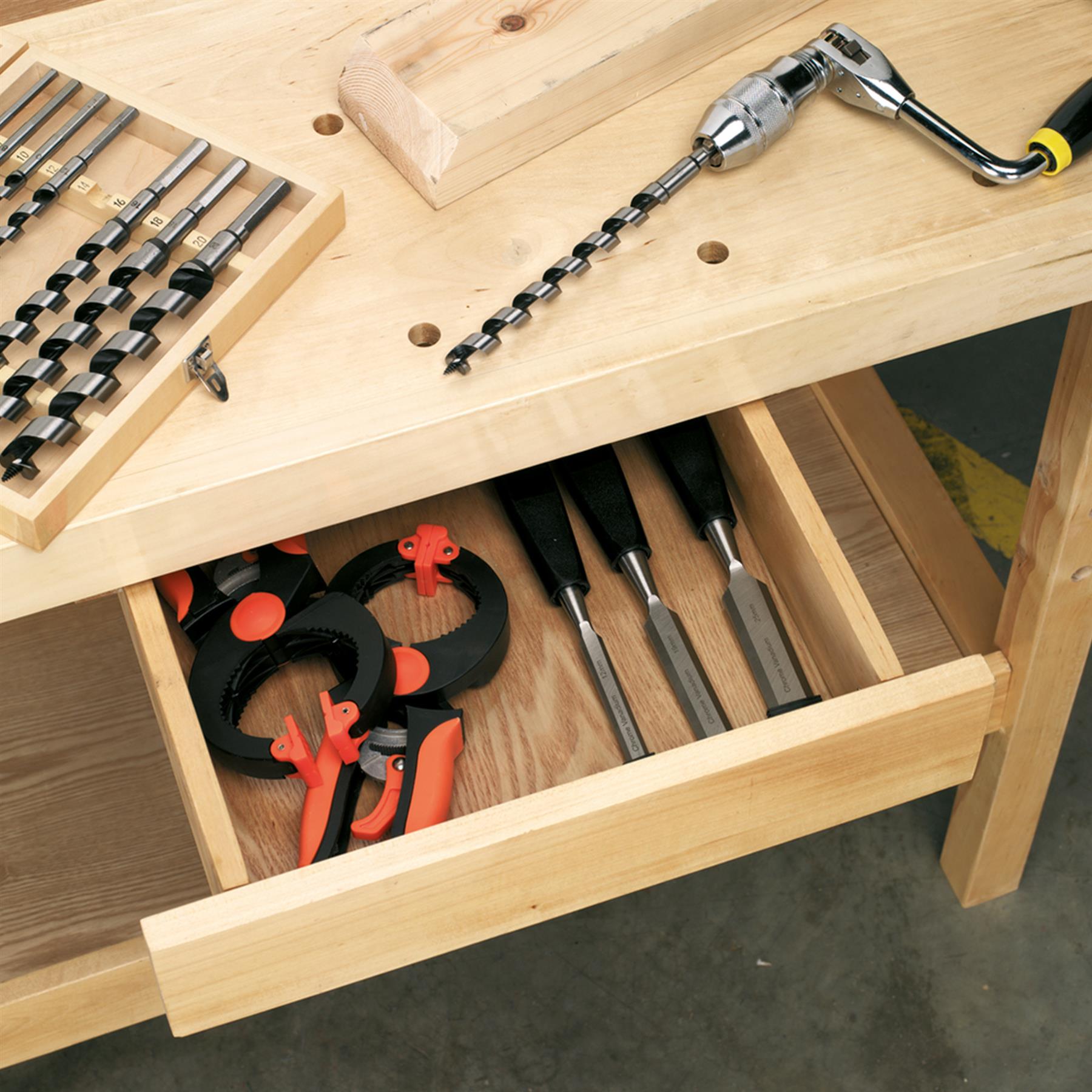 Sealey Woodworking Bench 1.52m Birchwood With Varnished Finish