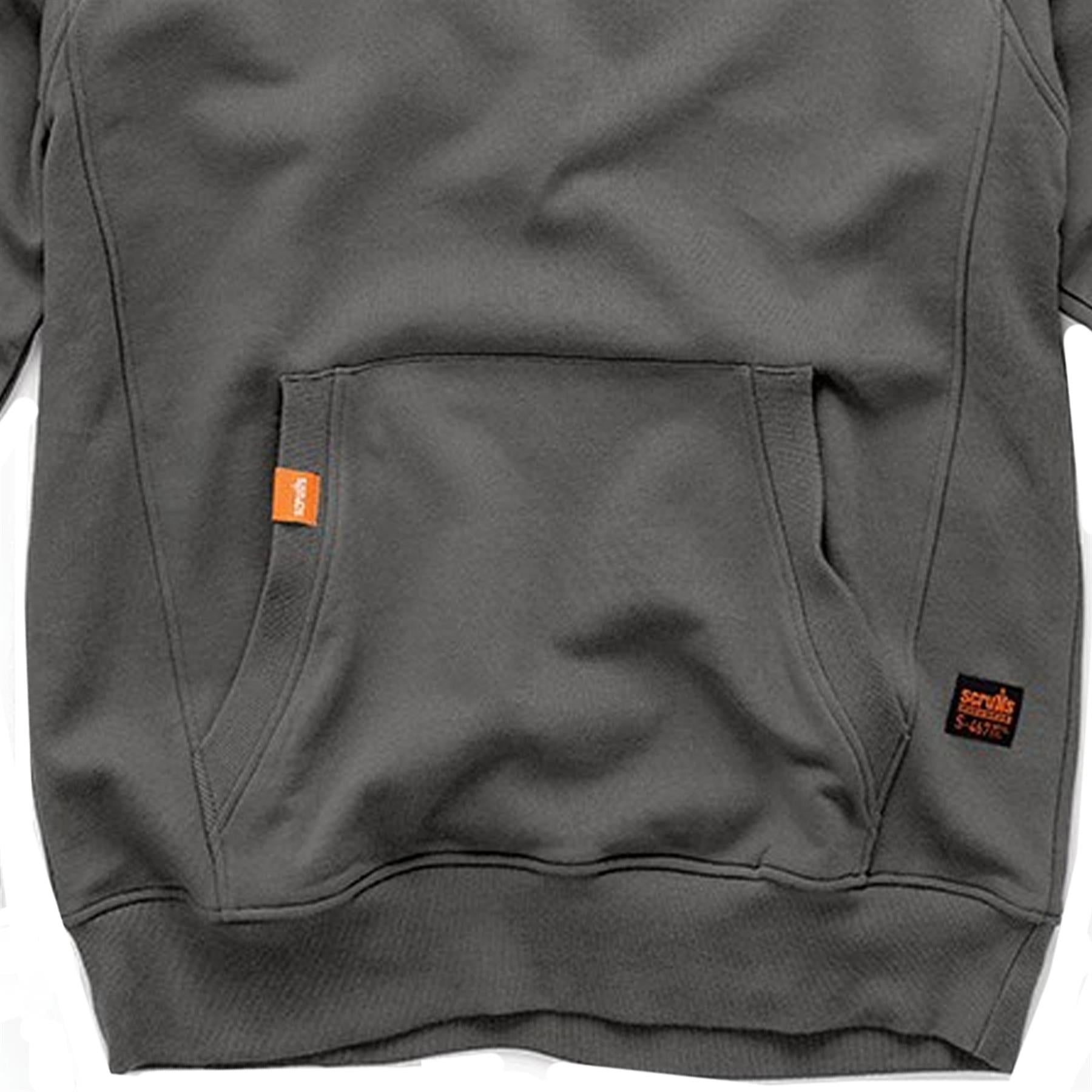 Scruffs Eco Hoodie Trade Work Hoodie Graphite Men Hooded Jumper S