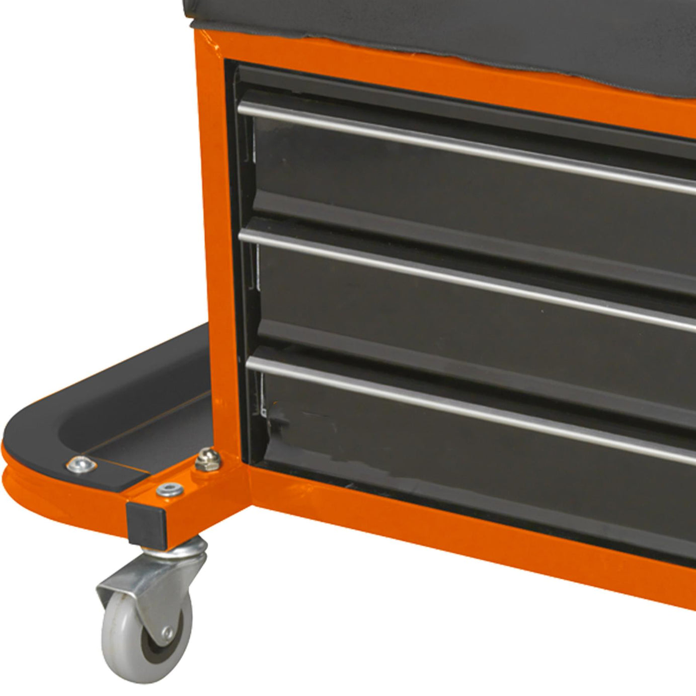 Sealey Mechanic's Utility Seat & Toolbox - Orange