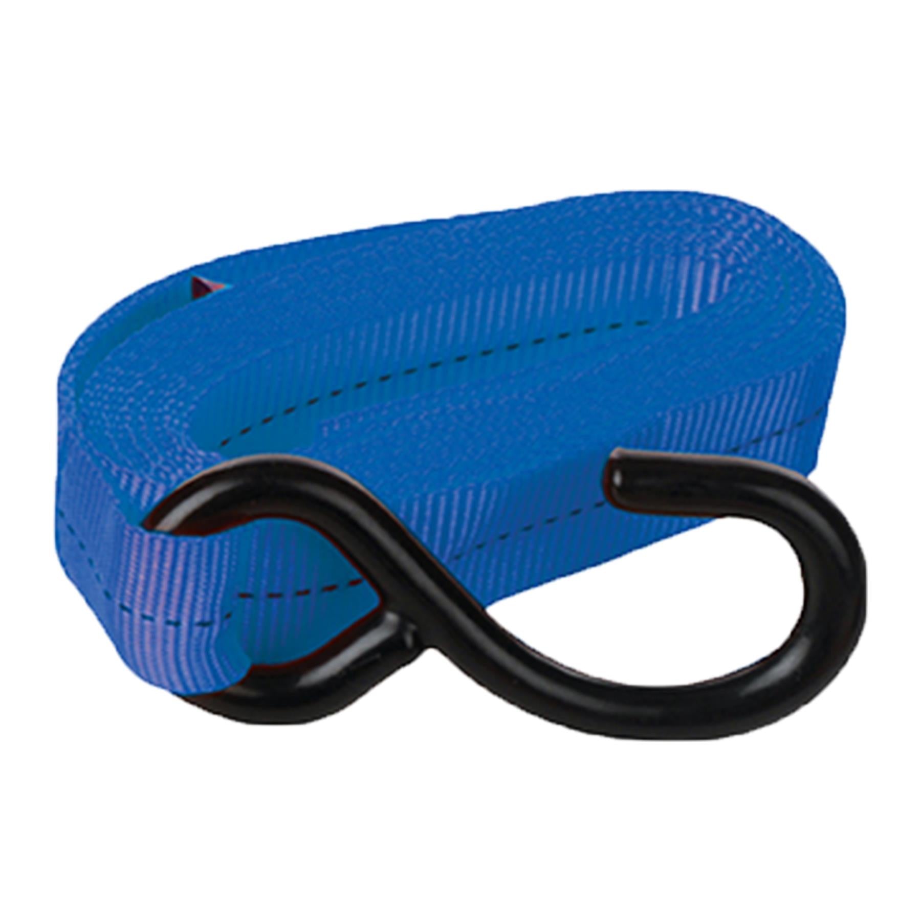 Rubber-Handled Ratchet Tie Down Strap S-Hook 4.5M X 25mm - Rated 250Kg