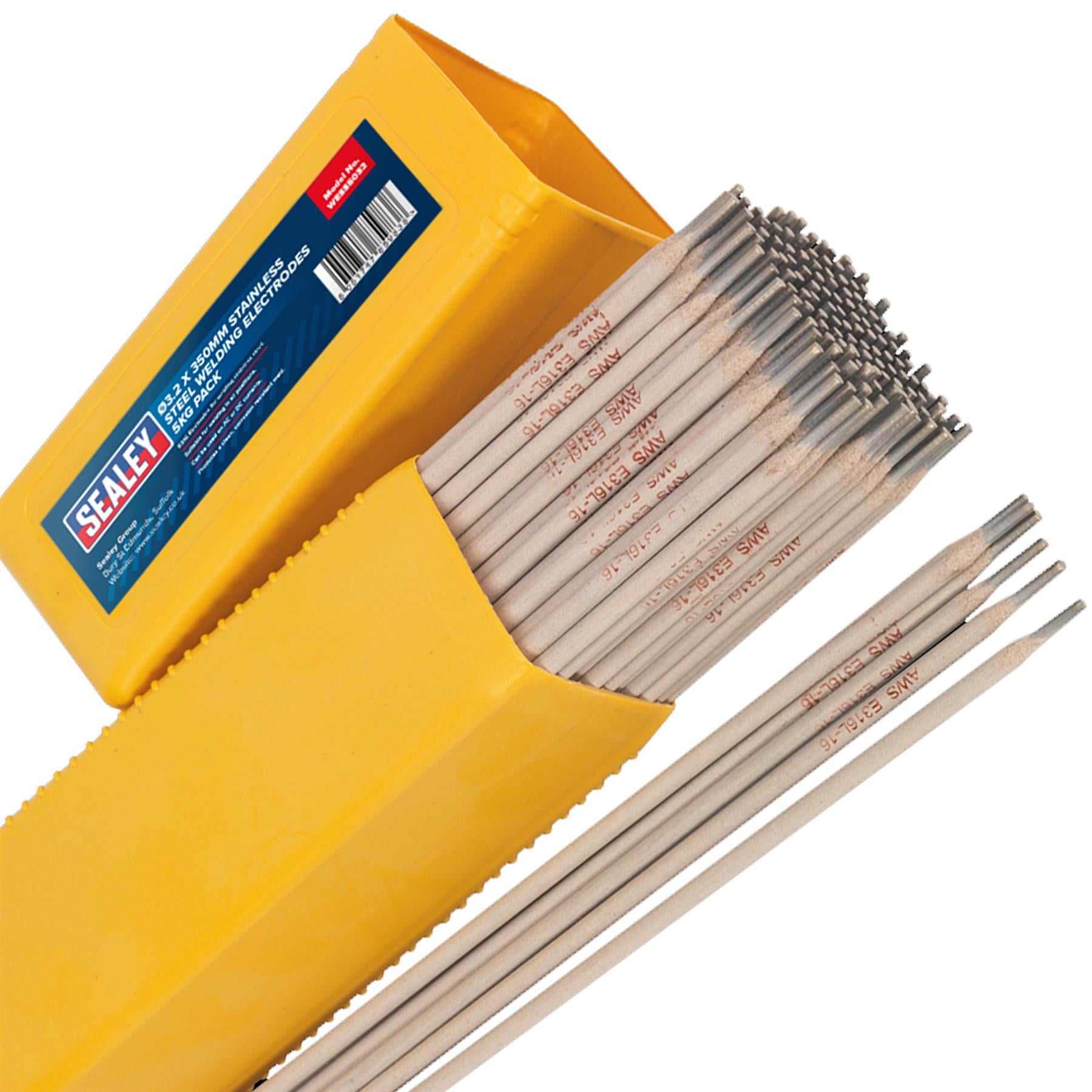 Sealey Welding Electrodes Stainless Steel 3.2 x 350mm 5kg Pack