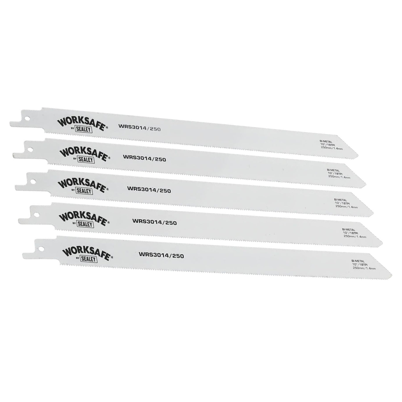 Sealey Reciprocating Saw Blade 250mm 18tpi - Pack of 5