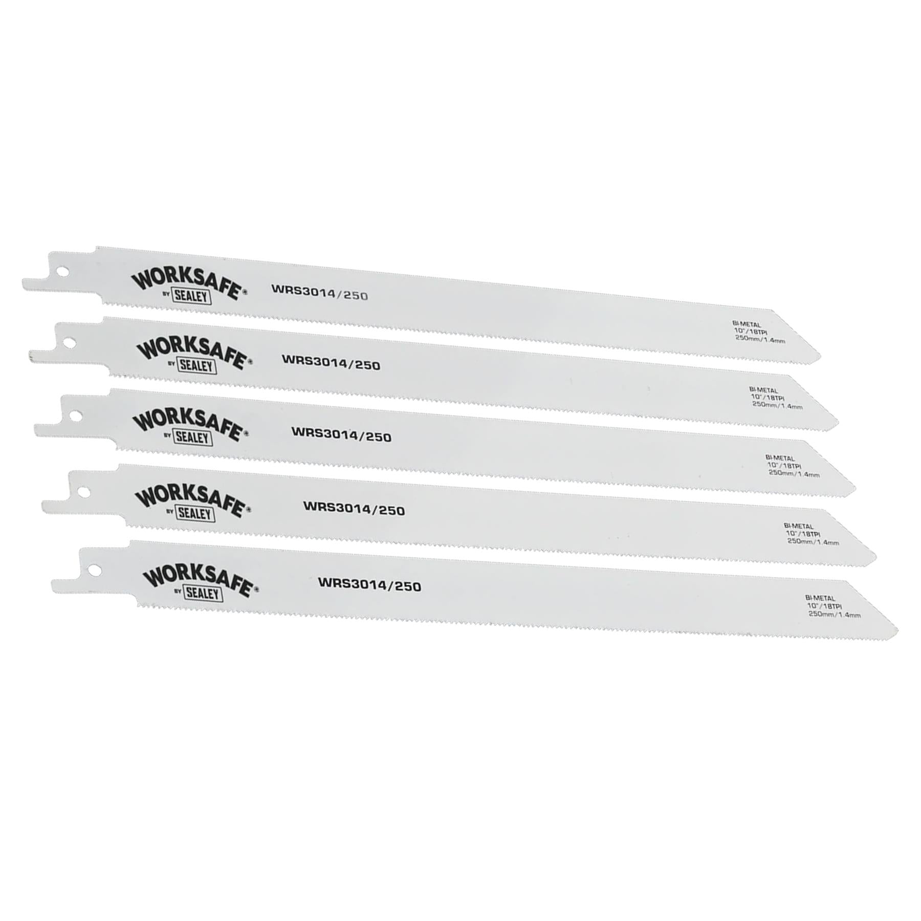 Sealey Reciprocating Saw Blade 250mm 18tpi - Pack of 5