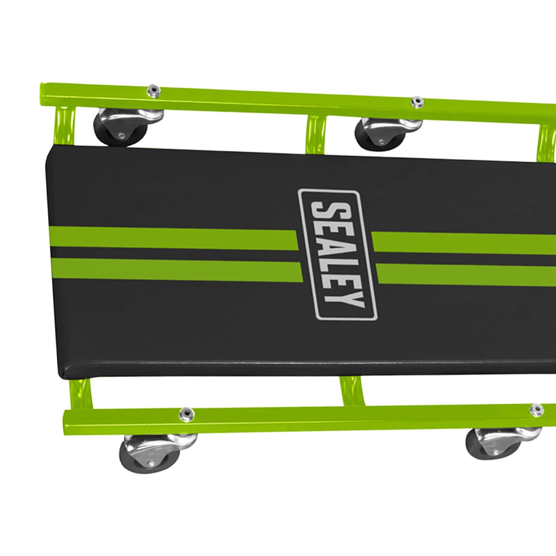 Sealey 36" American-Style Creeper Steel Frame & 6 Wheels - Hi-Vis