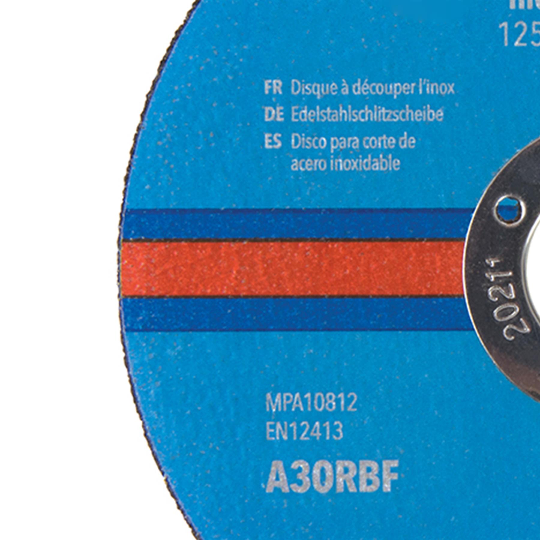 Inox Slitting Discs 10Pk For Cutting Stainless Steel 115 x 1 x 22.23mm