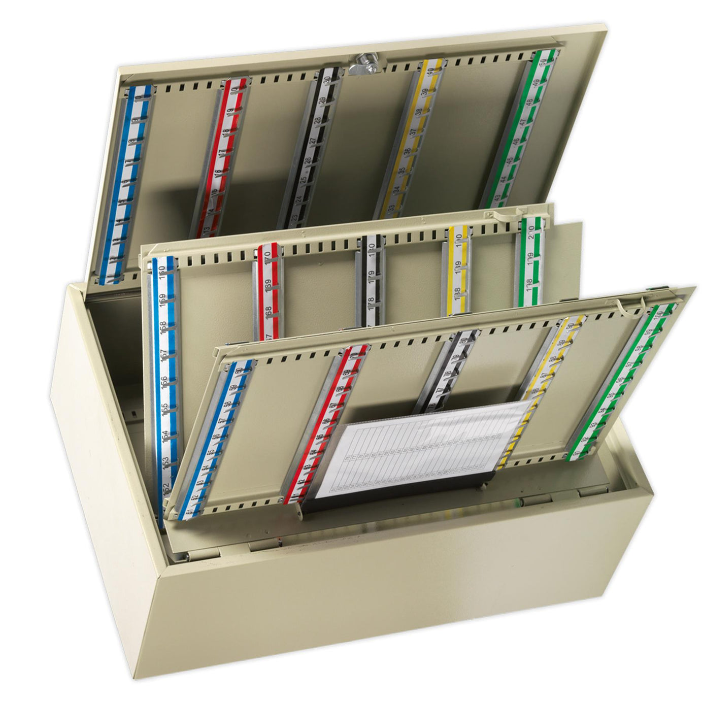 Sealey Key Cabinet 300 Key Capacity  Steel construction with two keys.