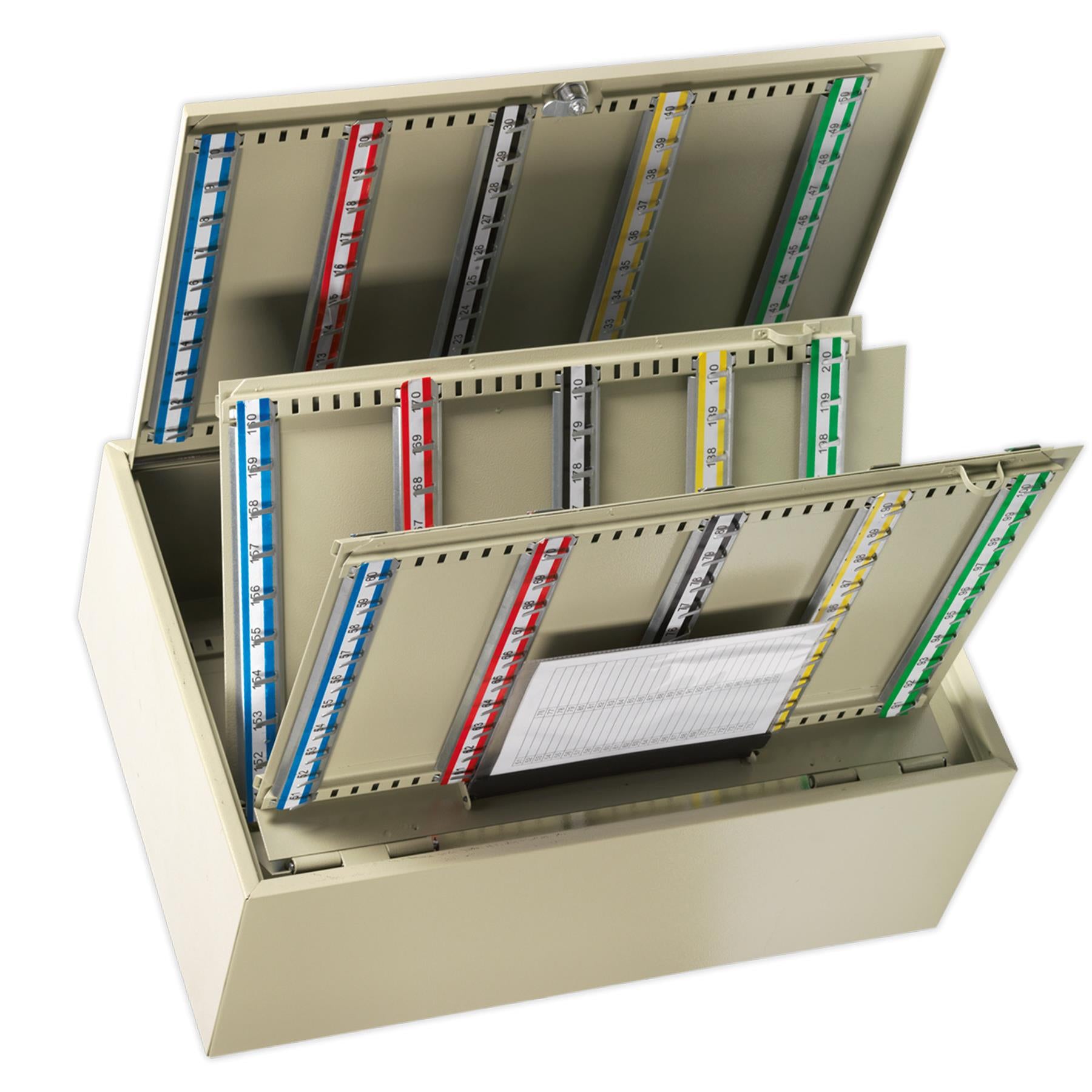 Sealey Key Cabinet 300 Key Capacity  Steel construction with two keys.