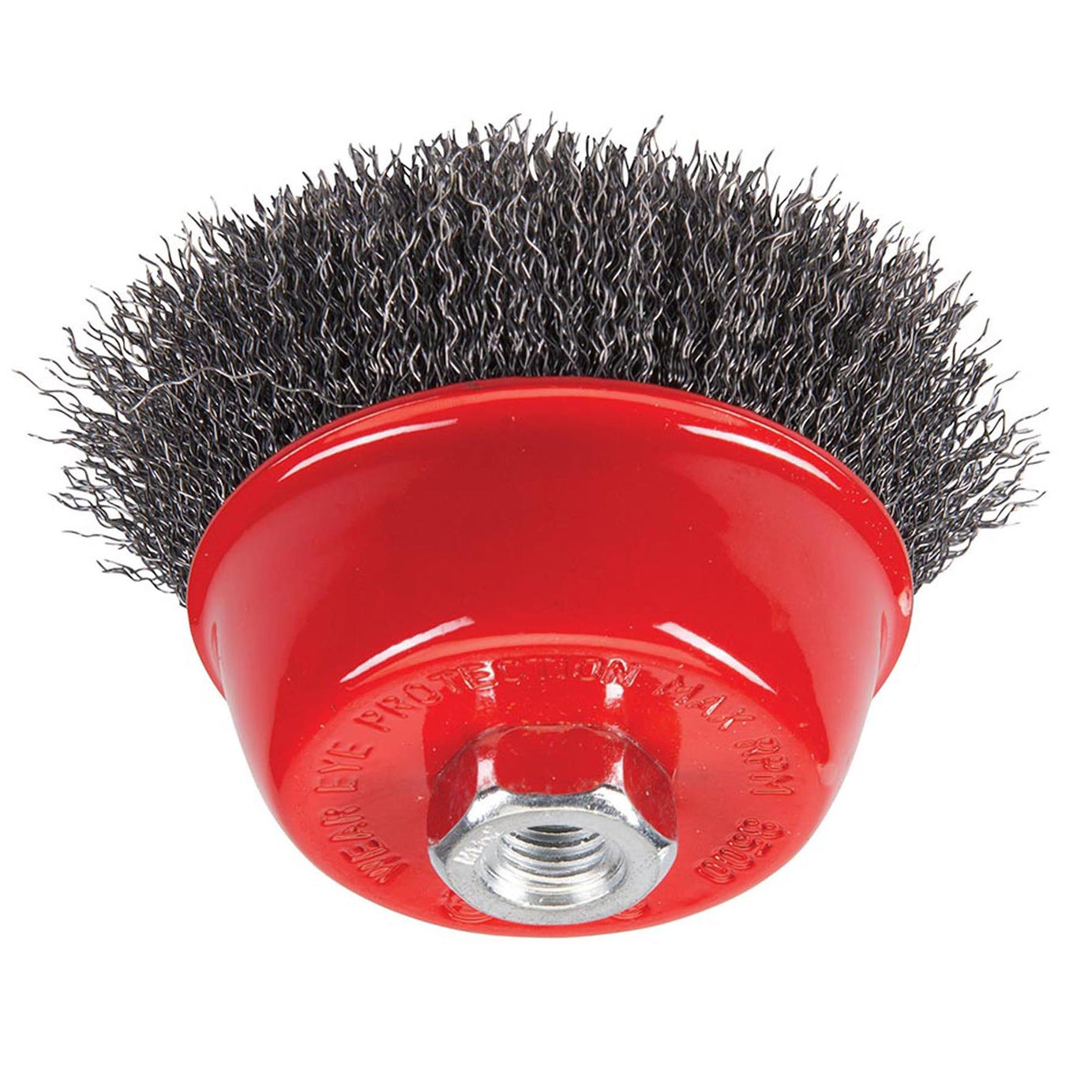 Steel Crimp Cup 100mm Wire Brush M14 Rust Removal For Metal And Stone Working