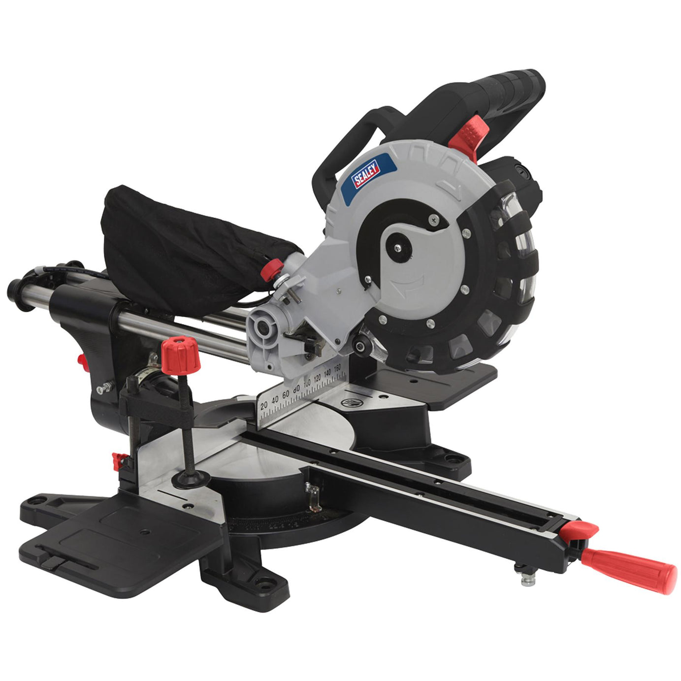 Sealey Sliding Compound Mitre Saw 216mm For use with mild steel