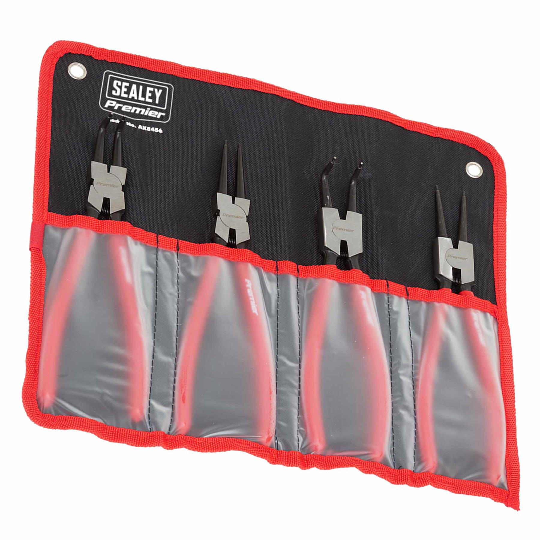 Sealey Internal/External Circlip Pliers Set 4pc 230mm