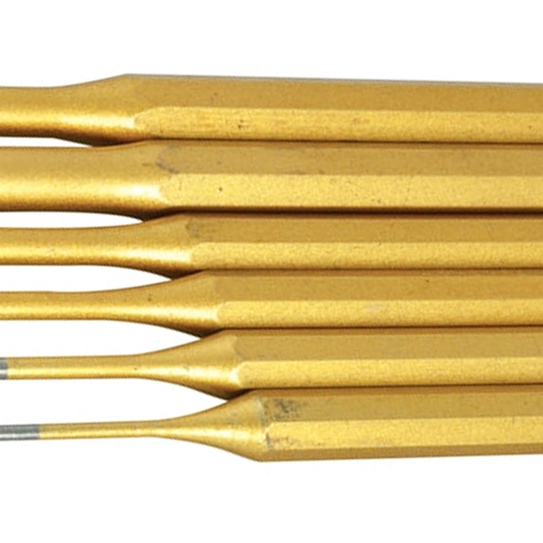 Bluespot 6 Pce Parallel Pin Punch Set Heavy Duty For Mechanics Engineers And Diy